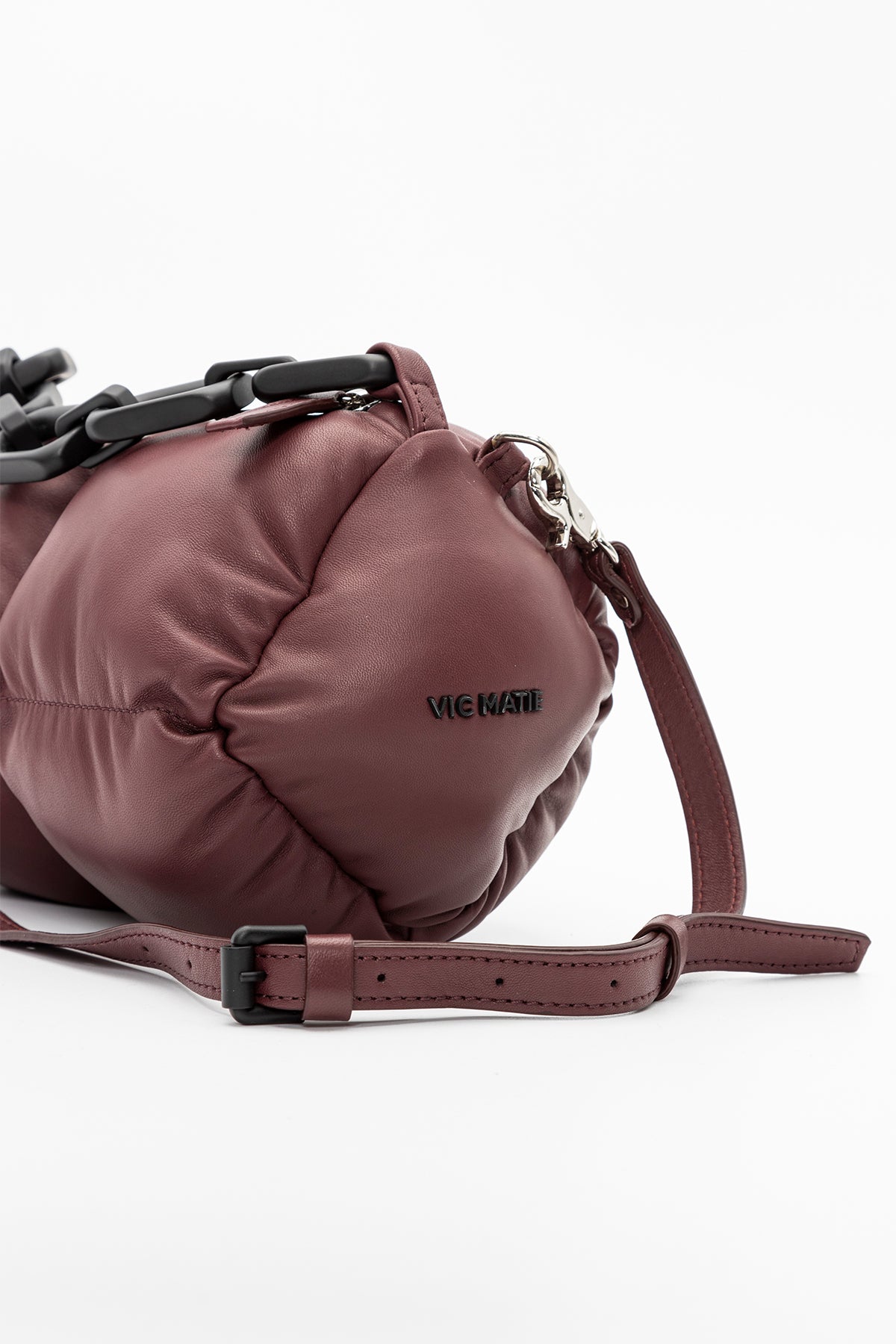 Vic Matie Deri Kapitone Omuz Çantası-Libas Trendy Fashion Store