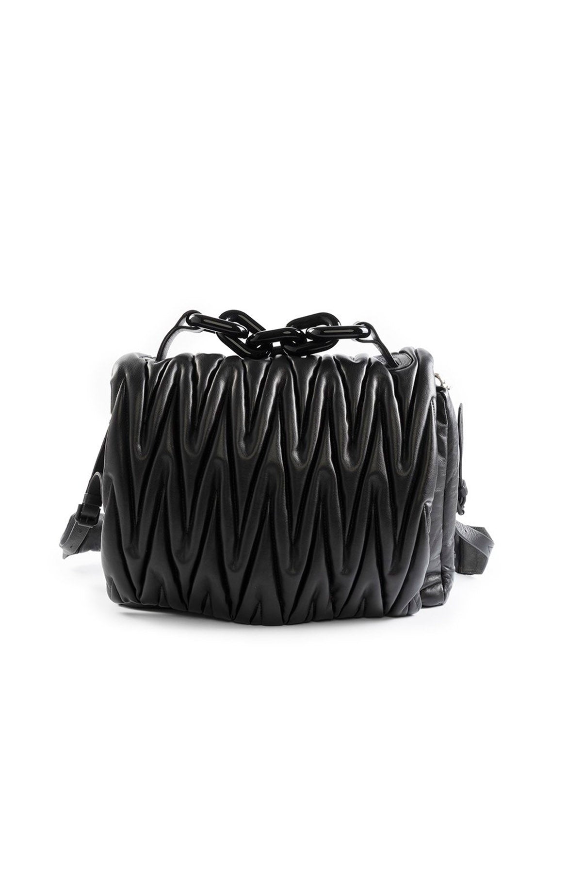 Vic Matie Büzgülü Deri El Çantası-Libas Trendy Fashion Store