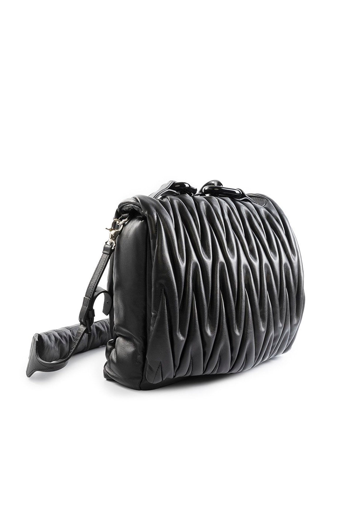 Vic Matie Büzgülü Deri El Çantası-Libas Trendy Fashion Store