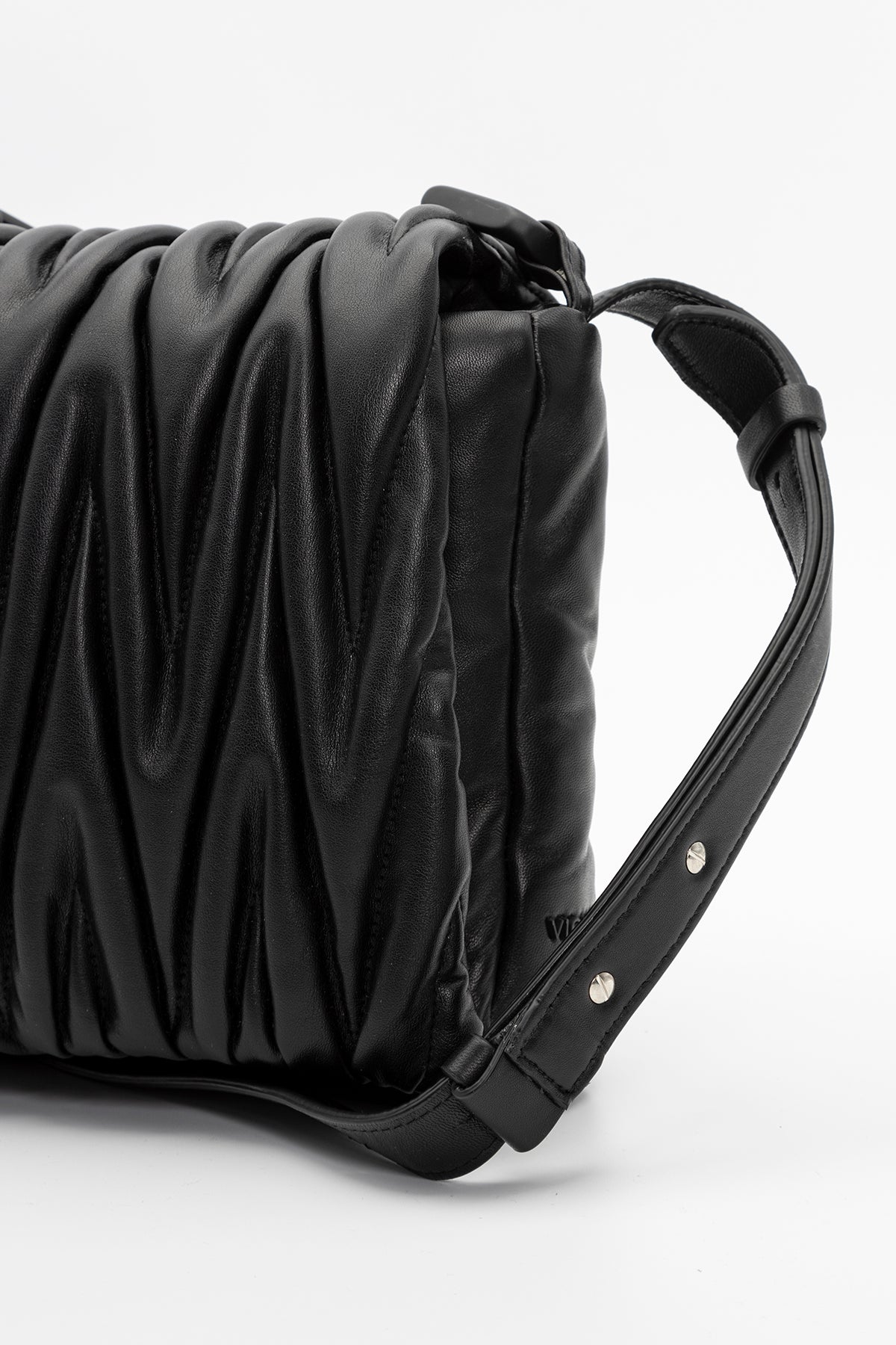 Vic Matie Deri Büzgülü Omuz Çantası-Libas Trendy Fashion Store