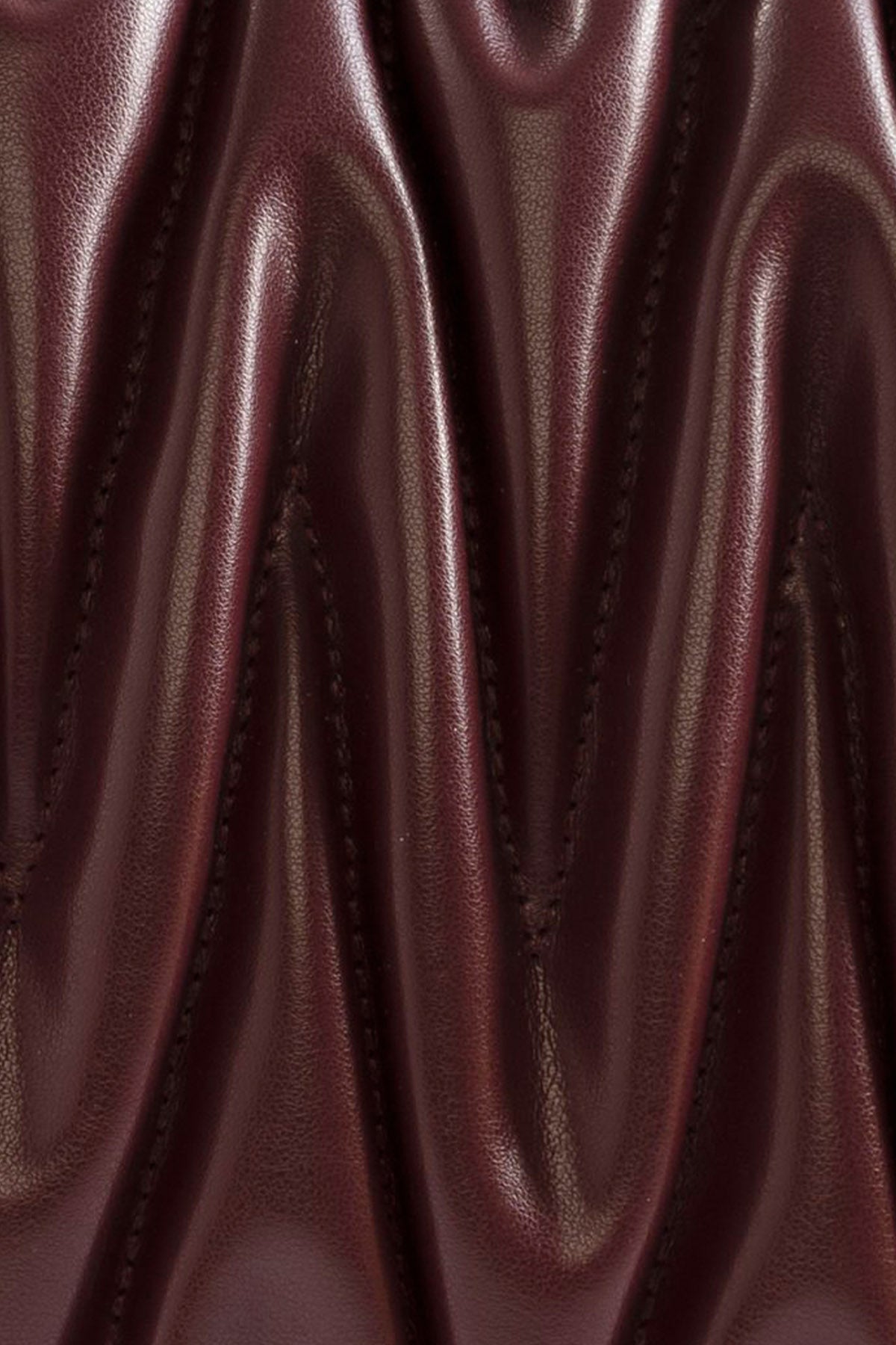 Vic Matie Deri Büzgülü Omuz Çantası-Libas Trendy Fashion Store