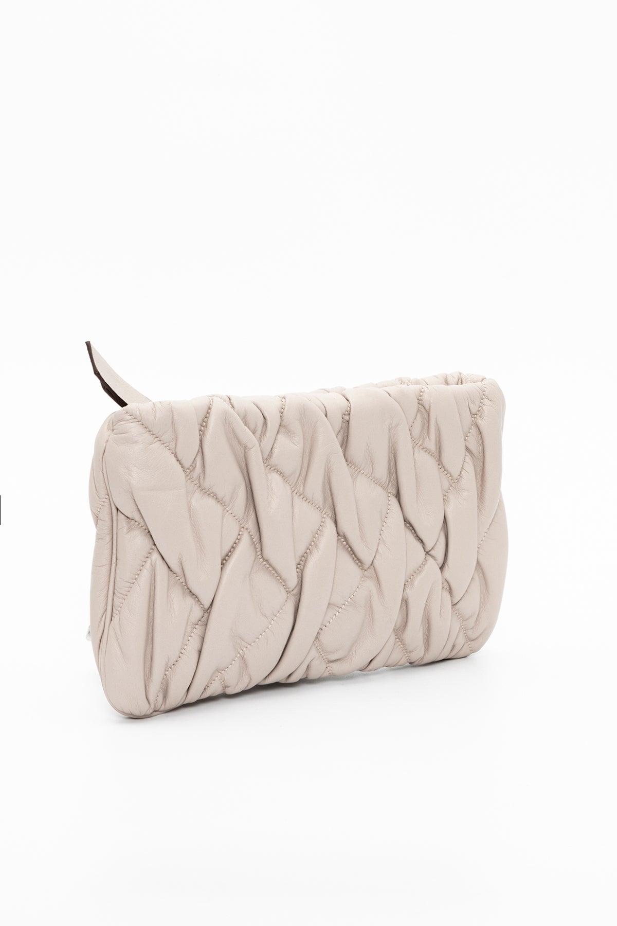 Gianni Chiarini Lory Büzgülü Deri Clutch Çanta-Libas Trendy Fashion Store