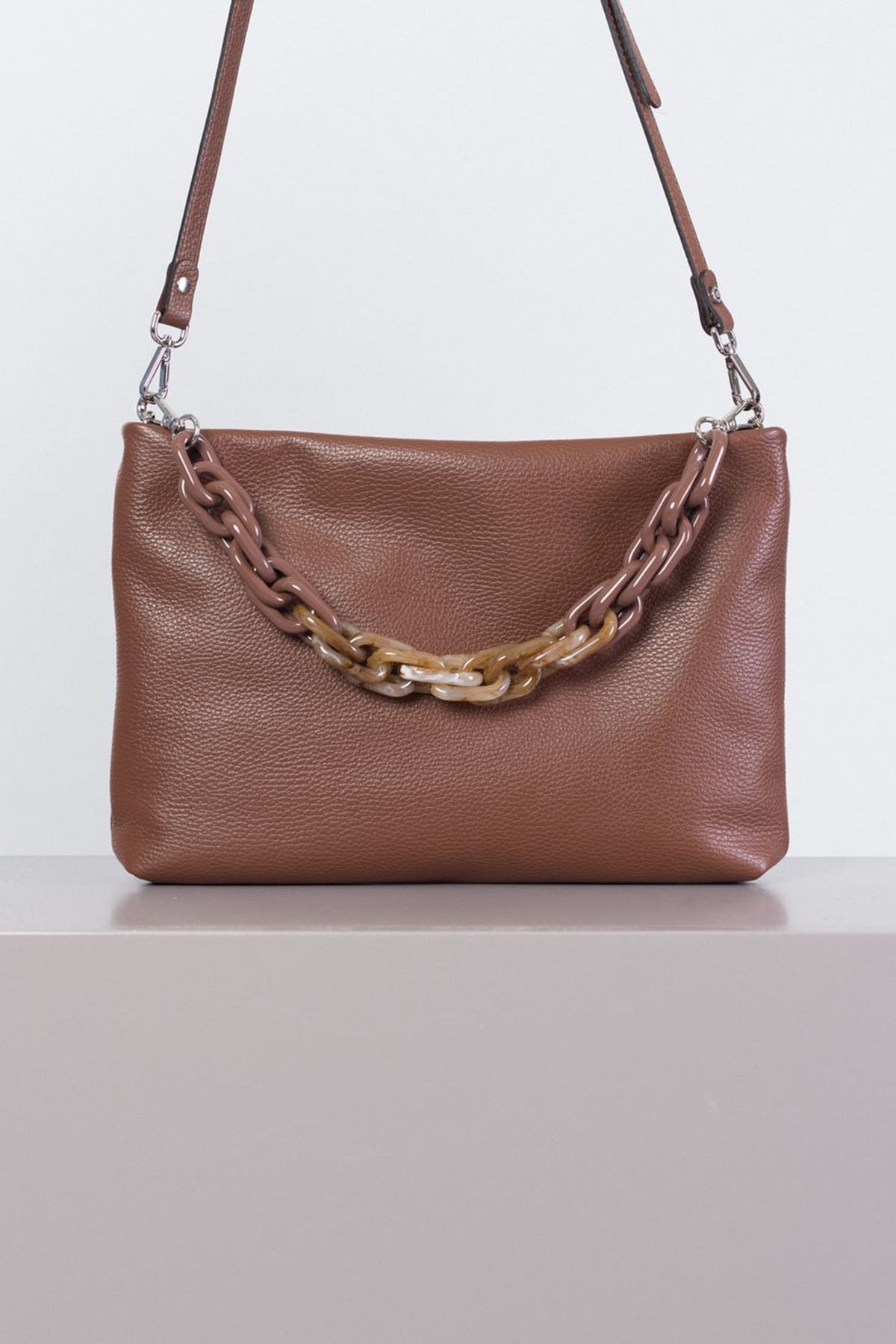 Gianni Chiarini Brenda Zincir Askılı Deri Çanta-Libas Trendy Fashion Store