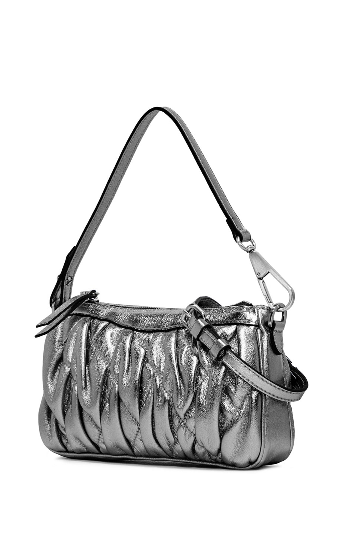 Gianni Chiarini Brooke Kapitone Metalik Deri Çanta-Libas Trendy Fashion Store