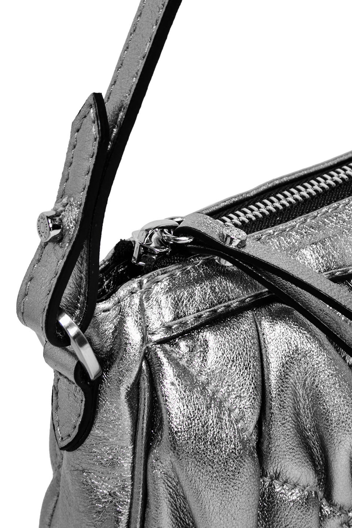 Gianni Chiarini Brooke Kapitone Metalik Deri Çanta-Libas Trendy Fashion Store