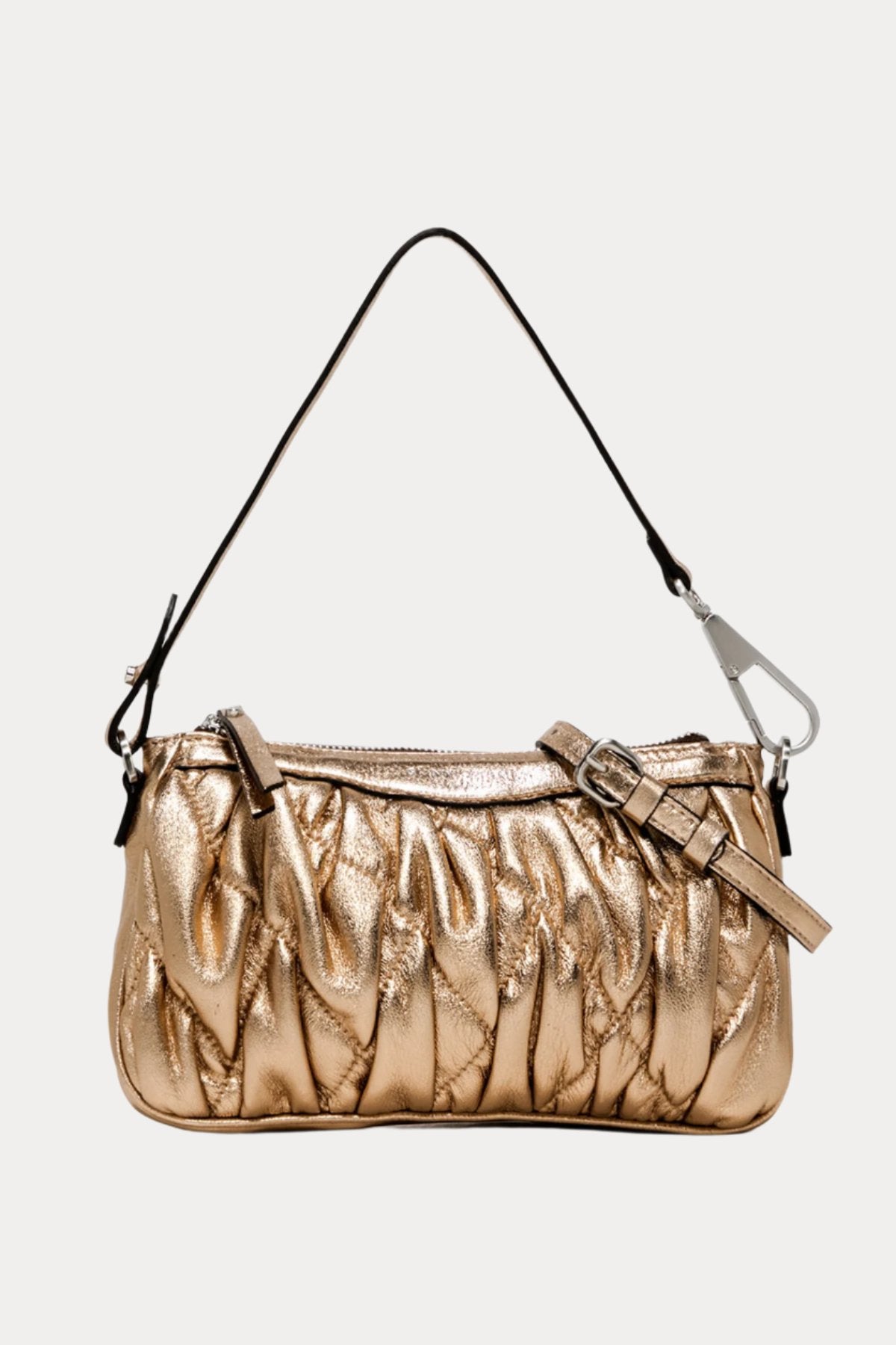 Gianni Chiarini Brooke Kapitone Metalik Deri Çanta-Libas Trendy Fashion Store