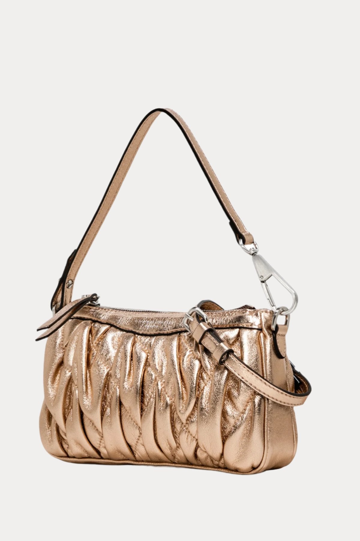 Gianni Chiarini Brooke Kapitone Metalik Deri Çanta-Libas Trendy Fashion Store