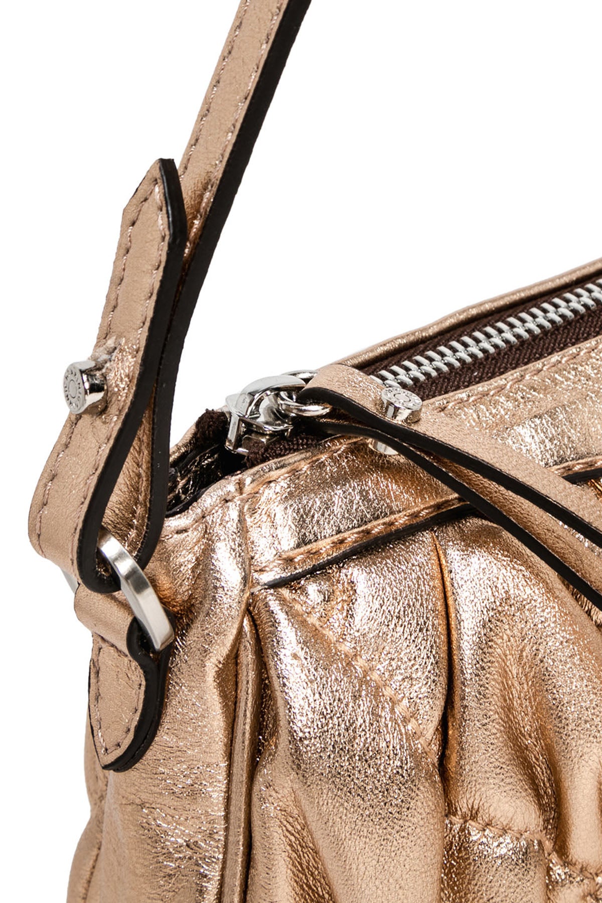 Gianni Chiarini Brooke Kapitone Metalik Deri Çanta-Libas Trendy Fashion Store