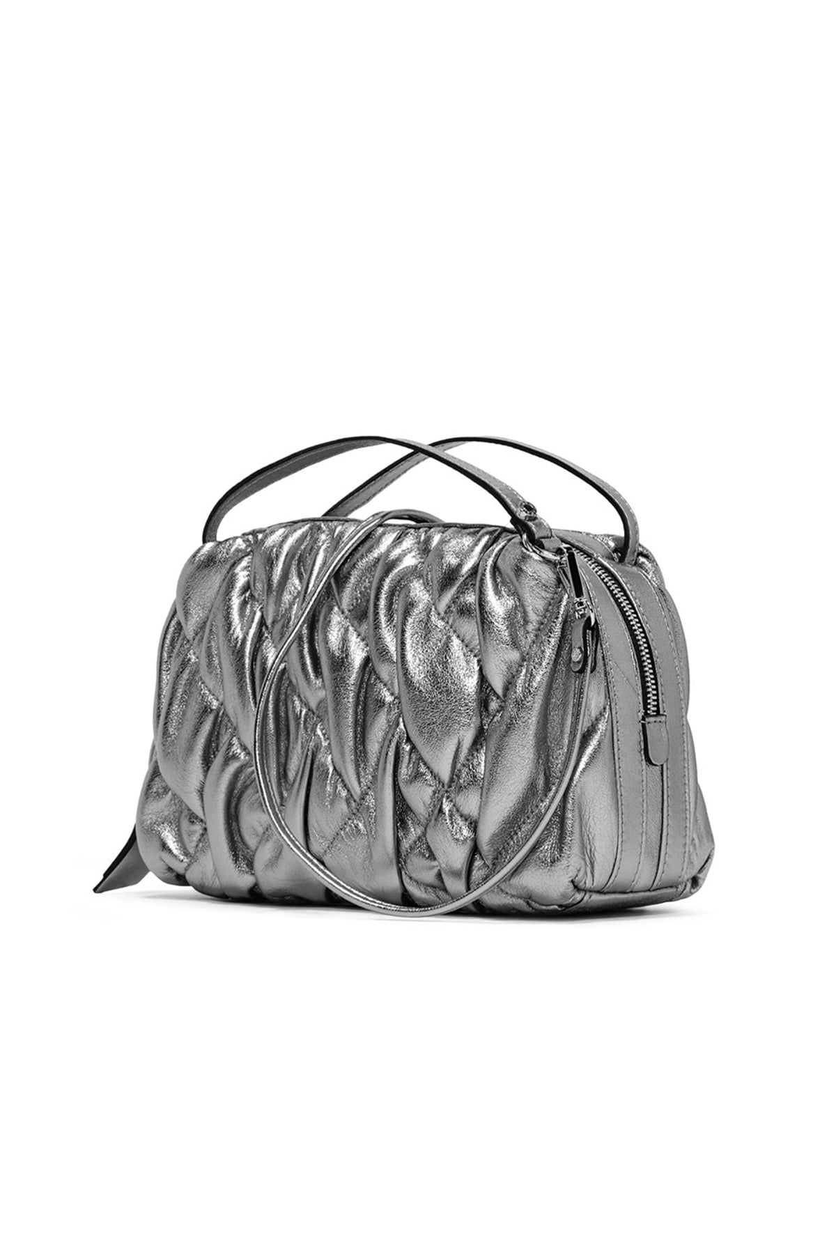 Gianni Chiarini Alifa Kapitone Metalik Deri Çanta-Libas Trendy Fashion Store