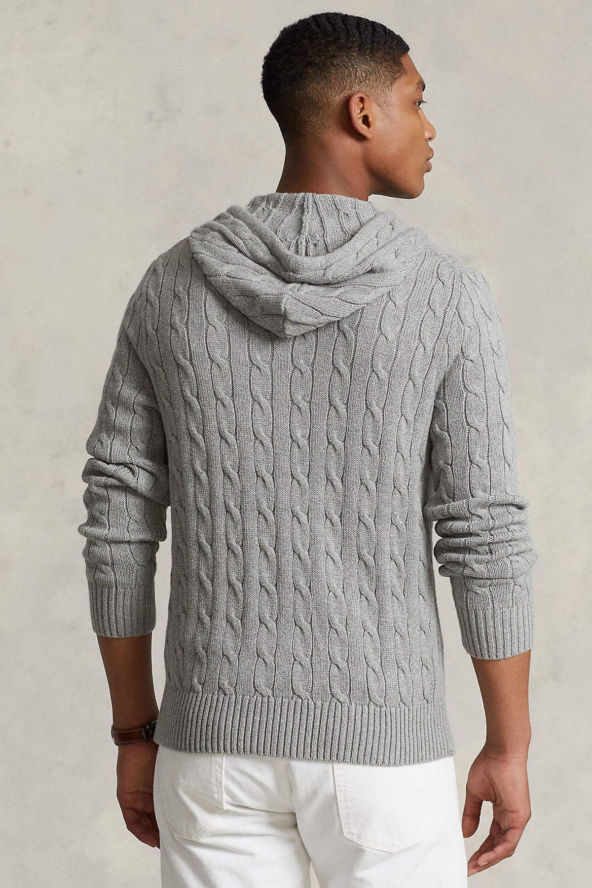 Polo Ralph Lauren Kapüşonlu Saç Örgü Triko-Libas Trendy Fashion Store