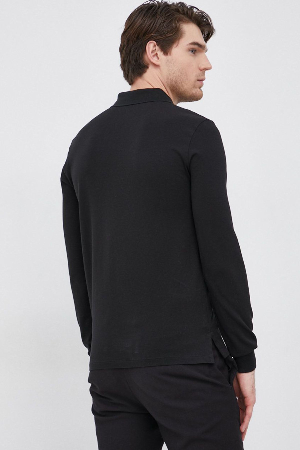 Polo Ralph Lauren Slim Fit Stretch Mesh Polo Yaka Uzun Kollu T-shirt-Libas Trendy Fashion Store