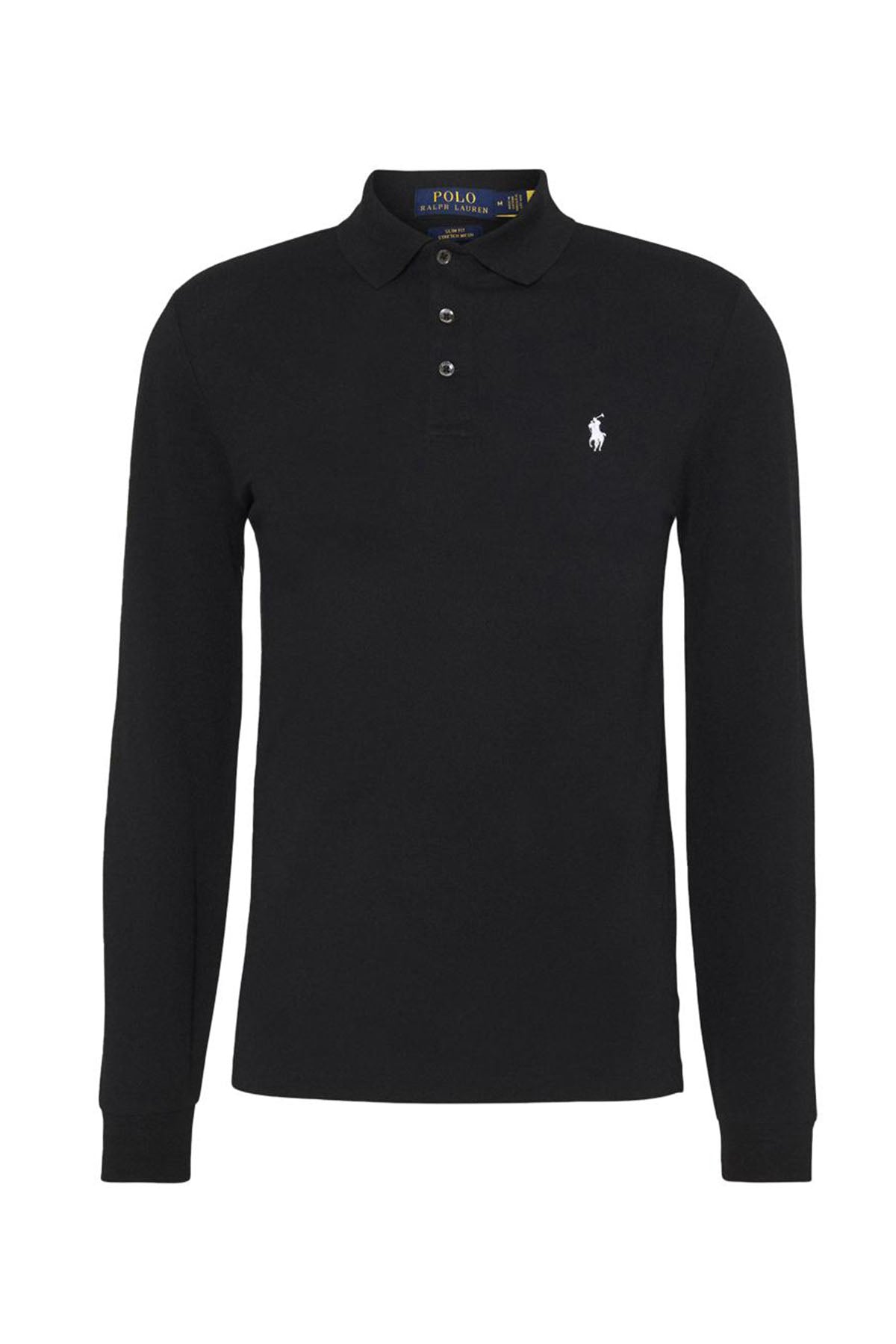 Polo Ralph Lauren Slim Fit Stretch Mesh Polo Yaka Uzun Kollu T-shirt-Libas Trendy Fashion Store