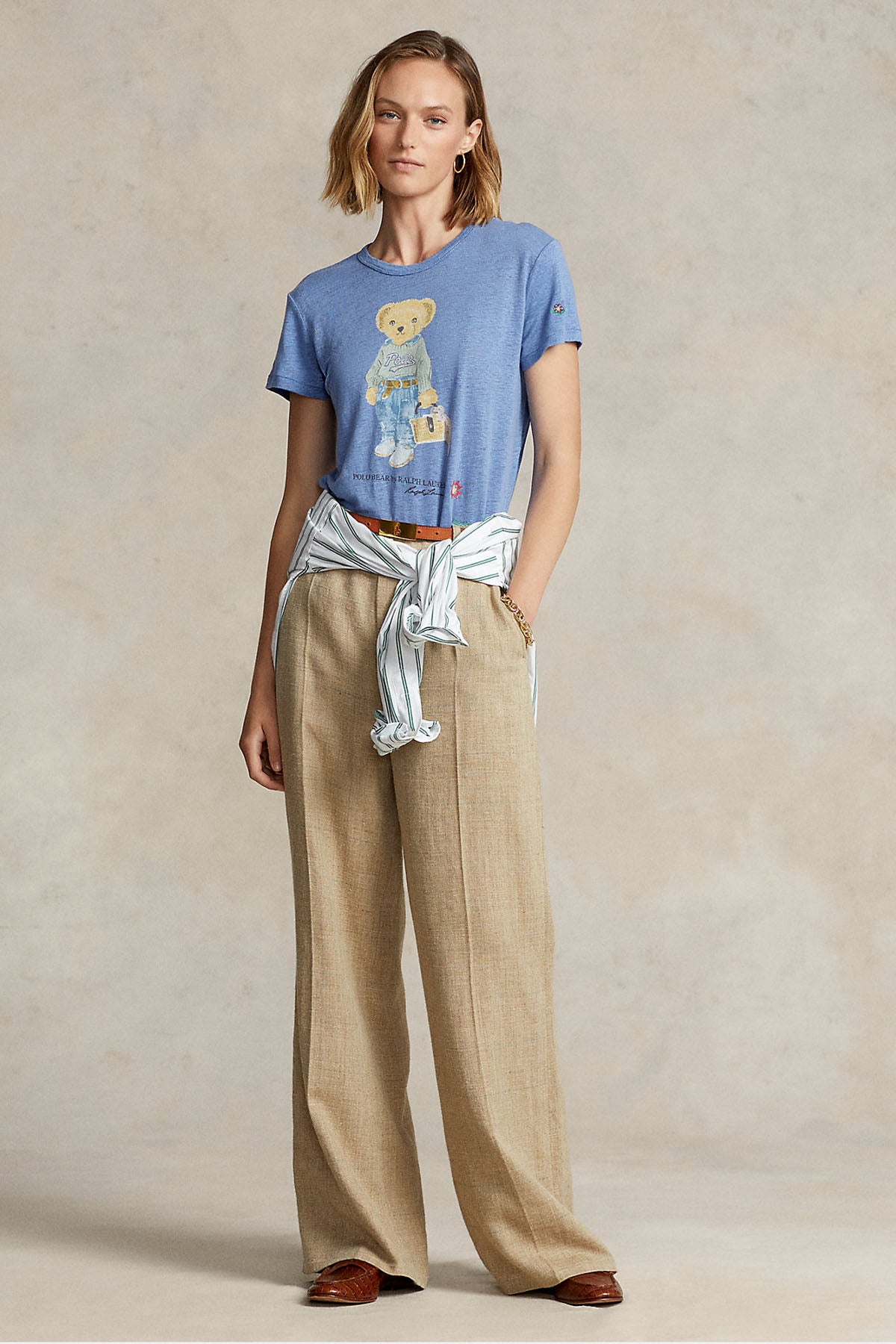 Polo Ralph Lauren Polo Bear Keten T-shirt-Libas Trendy Fashion Store