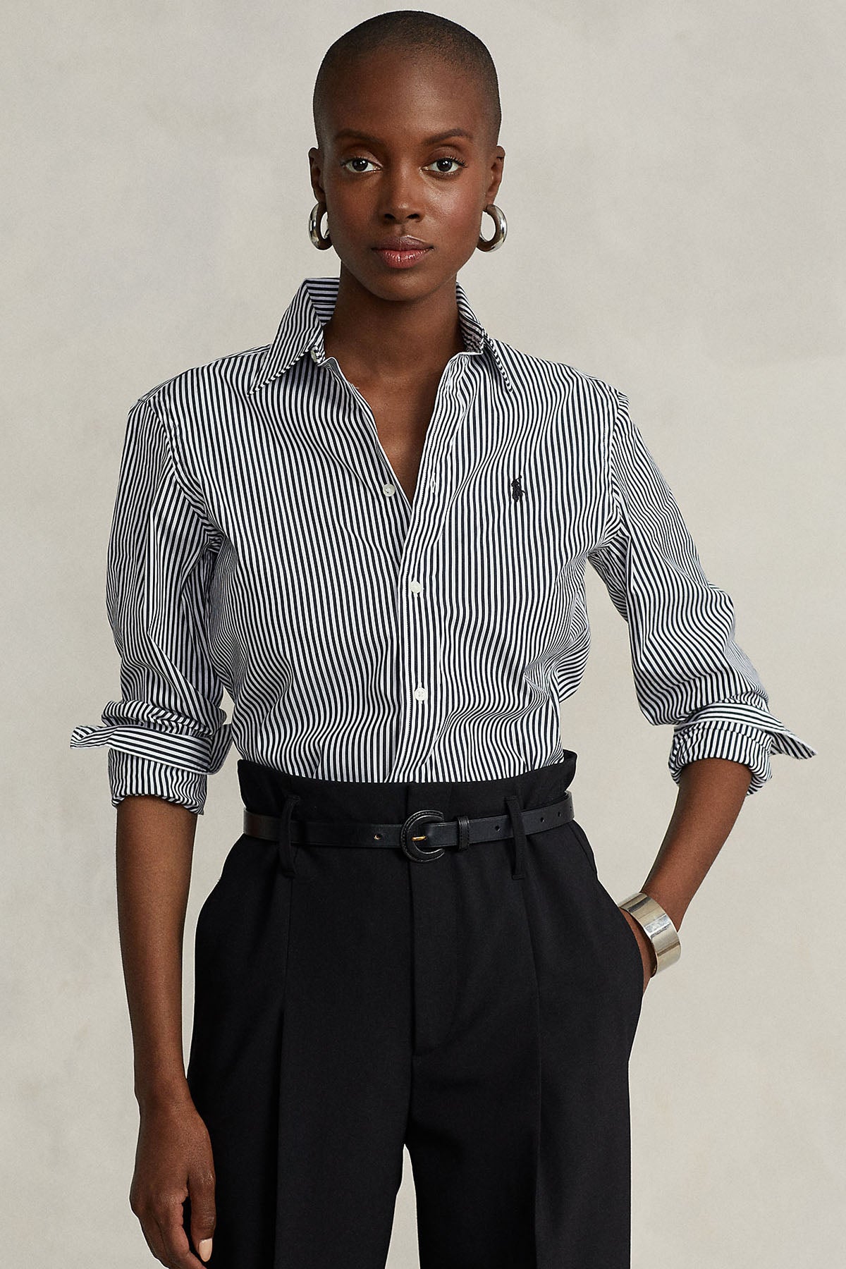 Polo Ralph Lauren Classic Fit Çizgili Streç Gömlek-Libas Trendy Fashion Store