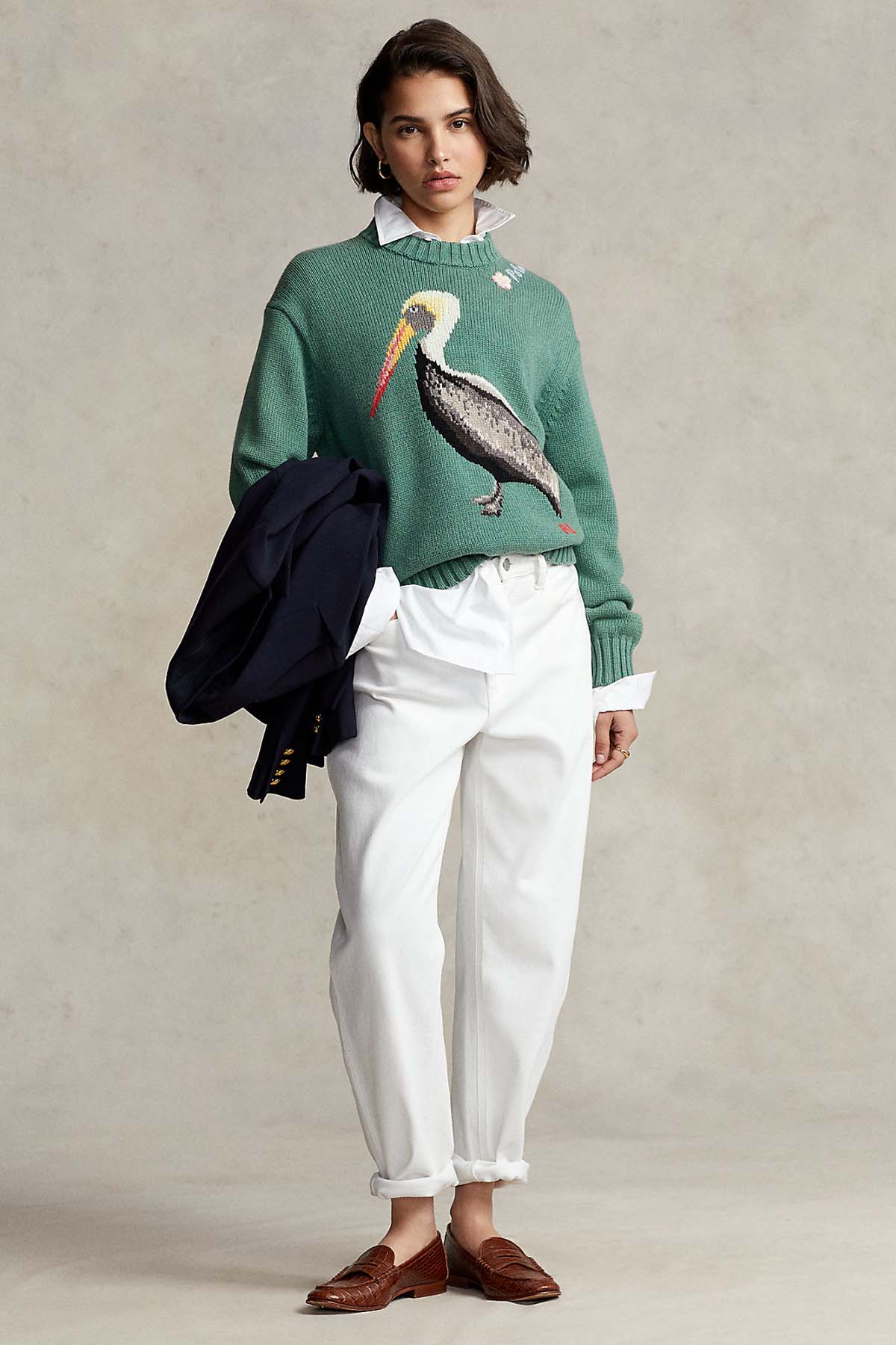 Polo Ralph Lauren Pelikan Motifli Örgü Triko-Libas Trendy Fashion Store