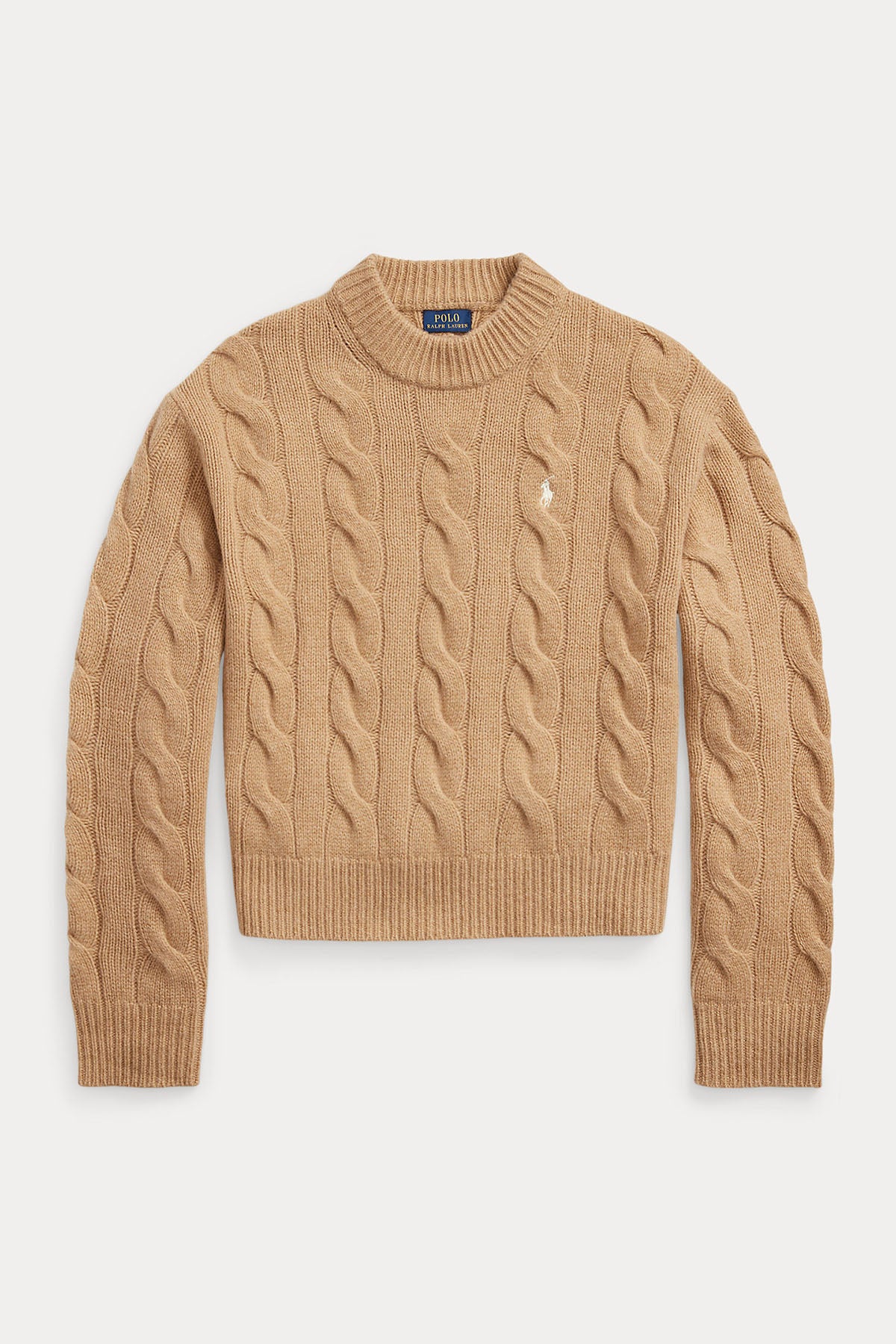 Polo Ralph Lauren Geniş Kesim Saç Örgü Kaşmirli Yün Triko-Libas Trendy Fashion Store