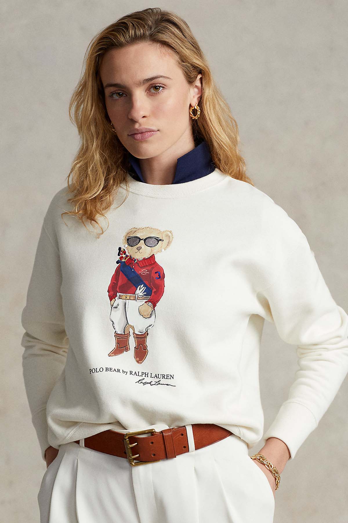 Polo Ralph Lauren İçi Polarlı Polo Bear Sweatshirt-Libas Trendy Fashion Store