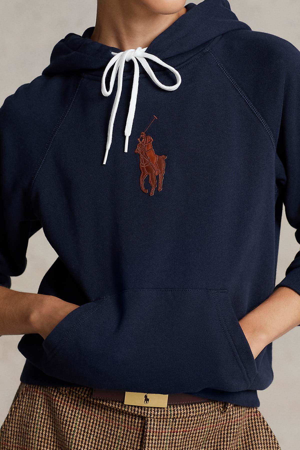 Polo Ralph Lauren Deri Big Pony Logolu Kapüşonlu Sweatshirt-Libas Trendy Fashion Store