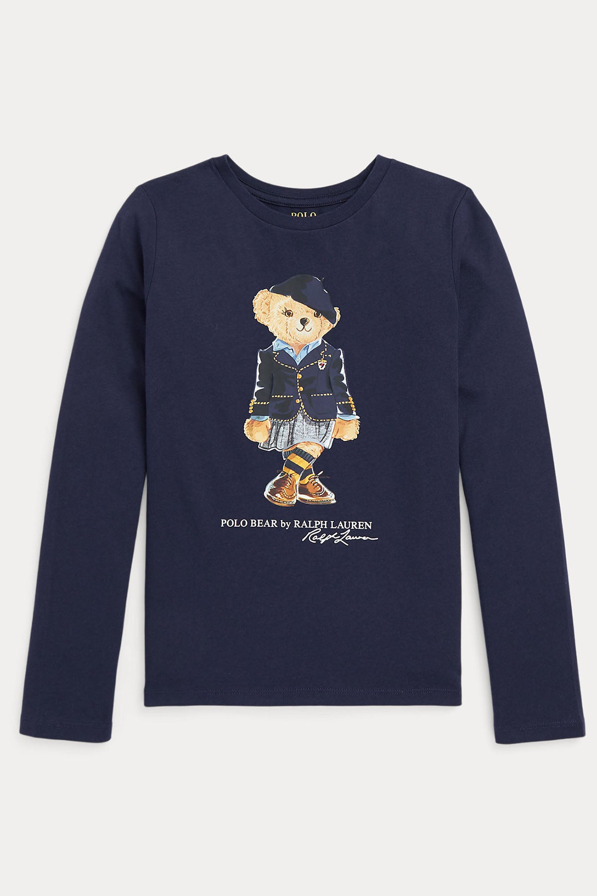 Polo Ralph Lauren Kids S-L Beden Kız Çocuk Polo Bear Uzun Kollu T-shirt-Libas Trendy Fashion Store