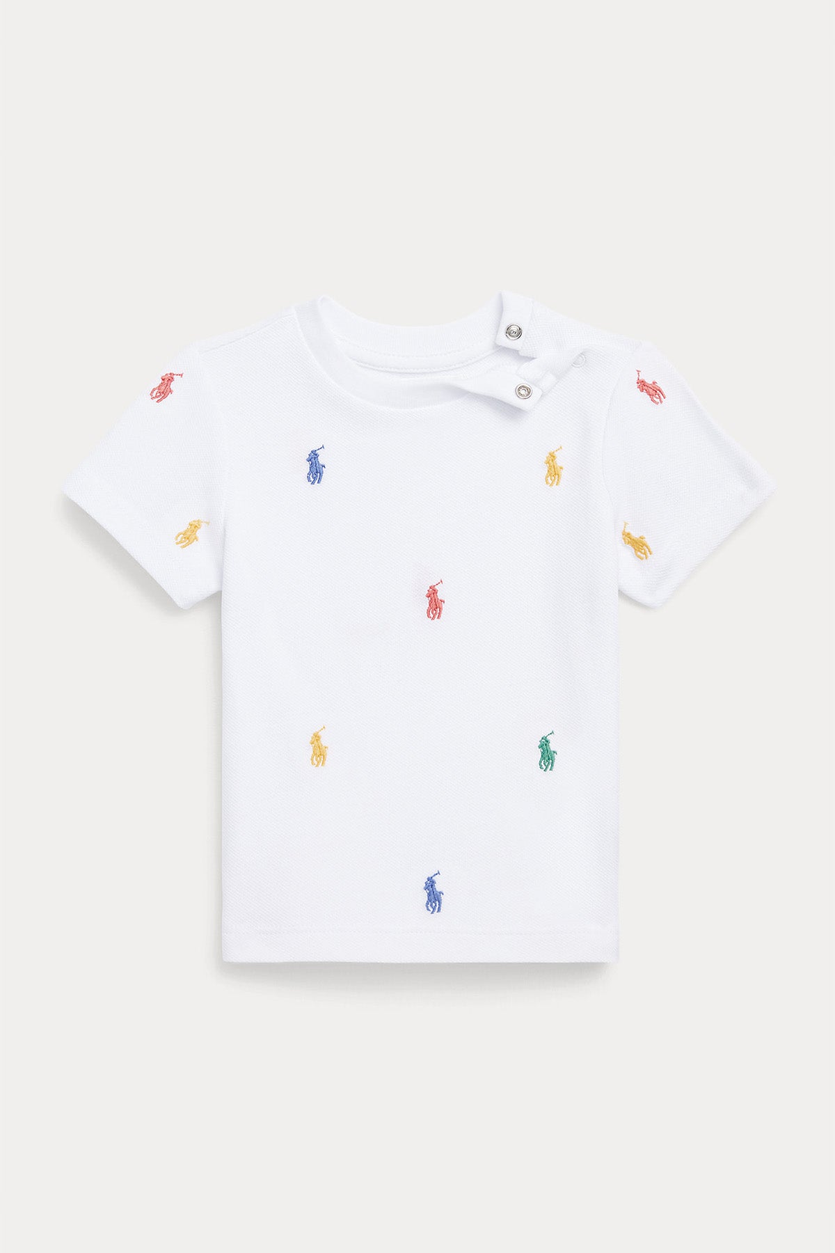 Polo Ralph Lauren Kids 12-18 Aylık Unisex Bebek Renkli Logolu T-shirt-Libas Trendy Fashion Store
