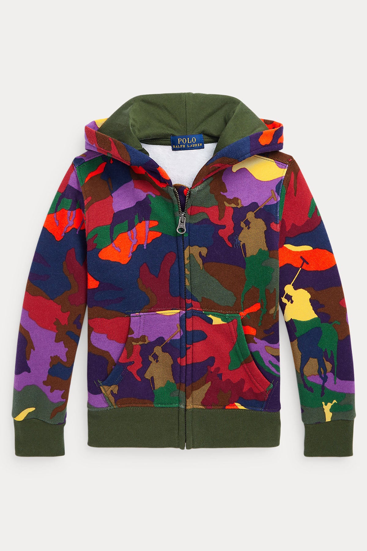 Polo Ralph Lauren Kids 5 Yaş Erkek Çocuk Kamuflaj Desenli Sweatshirt Ceket-Libas Trendy Fashion Store