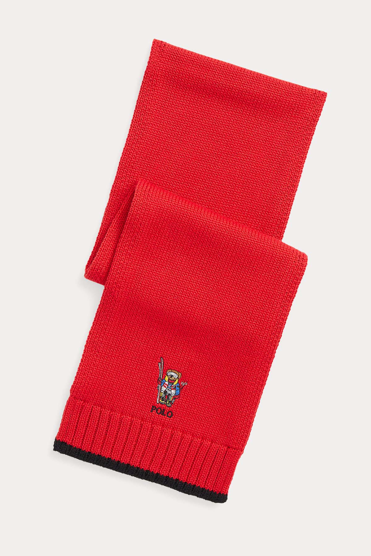 Polo Ralph Lauren Kids 4-7 Yaş Unisex Çocuk Polo Bear Örgü Atkı-Libas Trendy Fashion Store