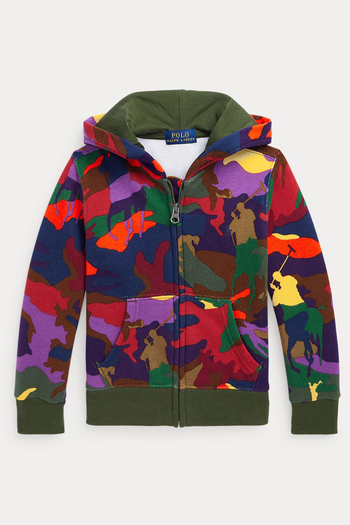 Polo Ralph Lauren Kids 2-4 Yaş Erkek Çocuk Kamuflaj Desenli Sweatshirt Ceket-Libas Trendy Fashion Store