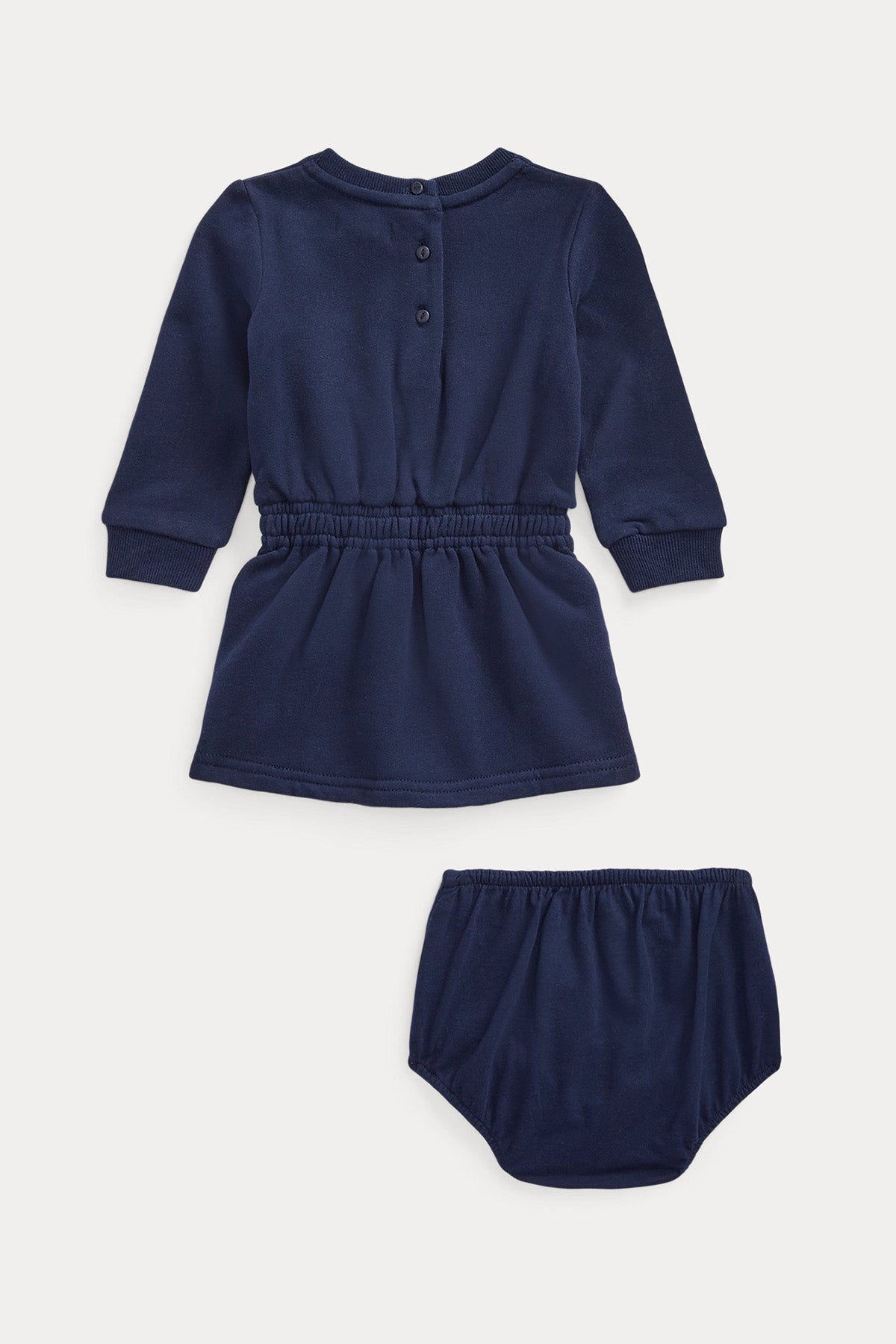 Polo Ralph Lauren Kids 18-24 Aylık Kız Bebek Polo Bear Şortlu Sweatshirt Elbise-Libas Trendy Fashion Store