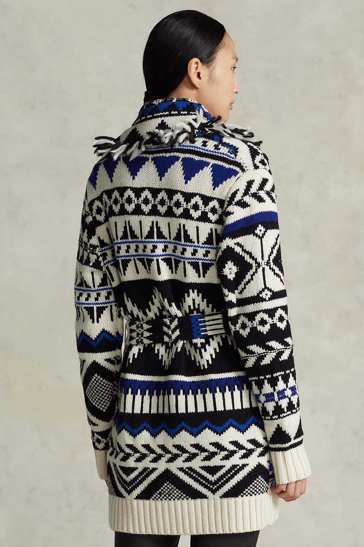 Polo Ralph Lauren Kuşaklı Kaşmirli Yün Triko Ceket-Libas Trendy Fashion Store