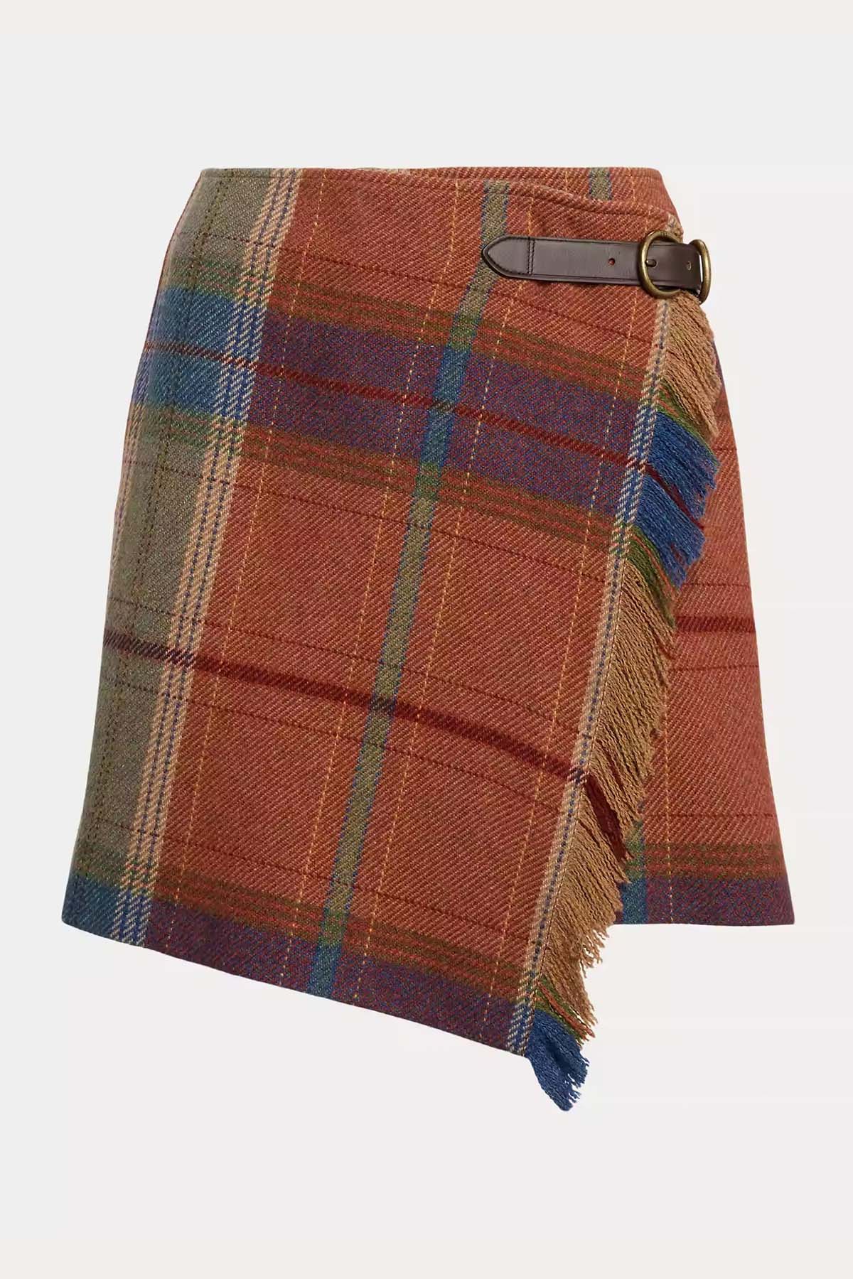 Polo Ralph Lauren Ekoseli Püsküllü Mini Yün Etek-Libas Trendy Fashion Store