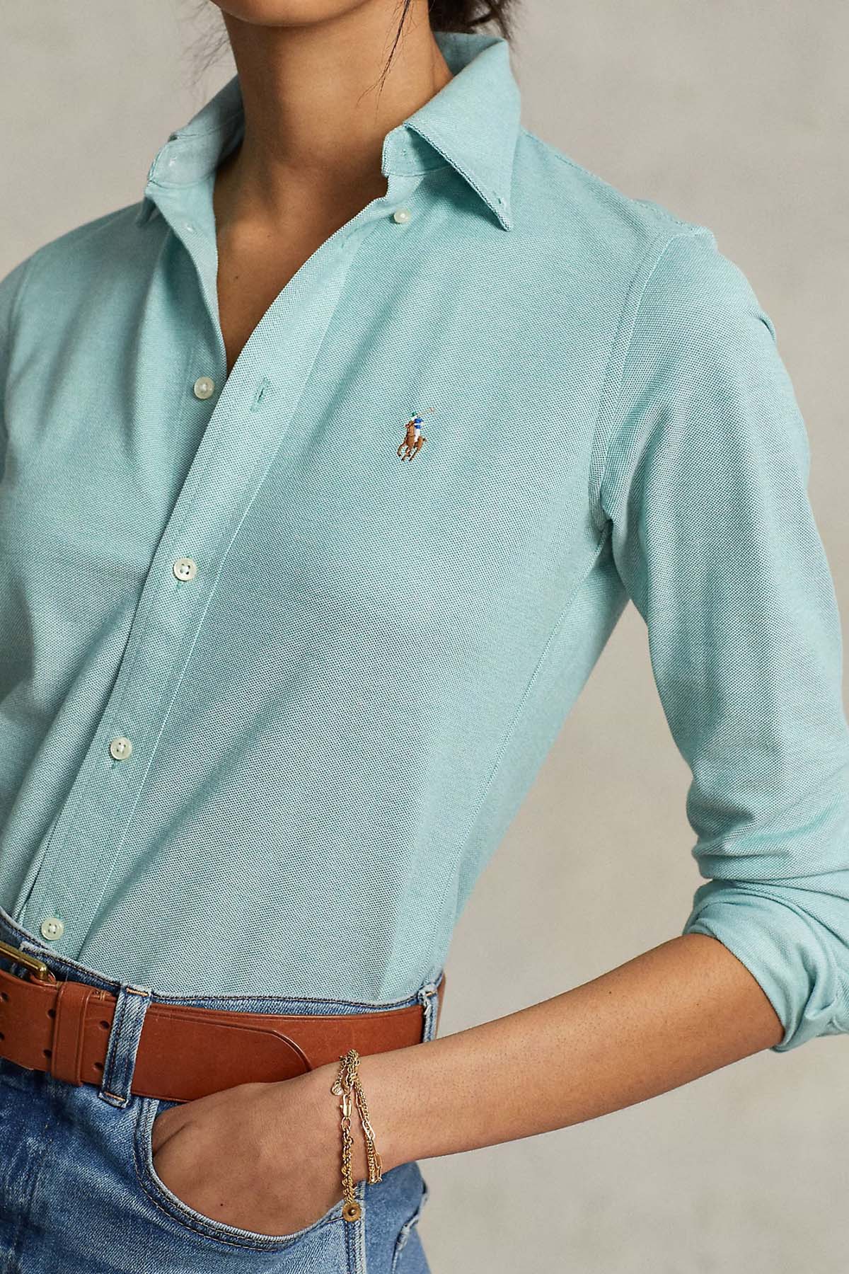 Polo Ralph Lauren Custom Fit Knit Oxford Gömlek-Libas Trendy Fashion Store