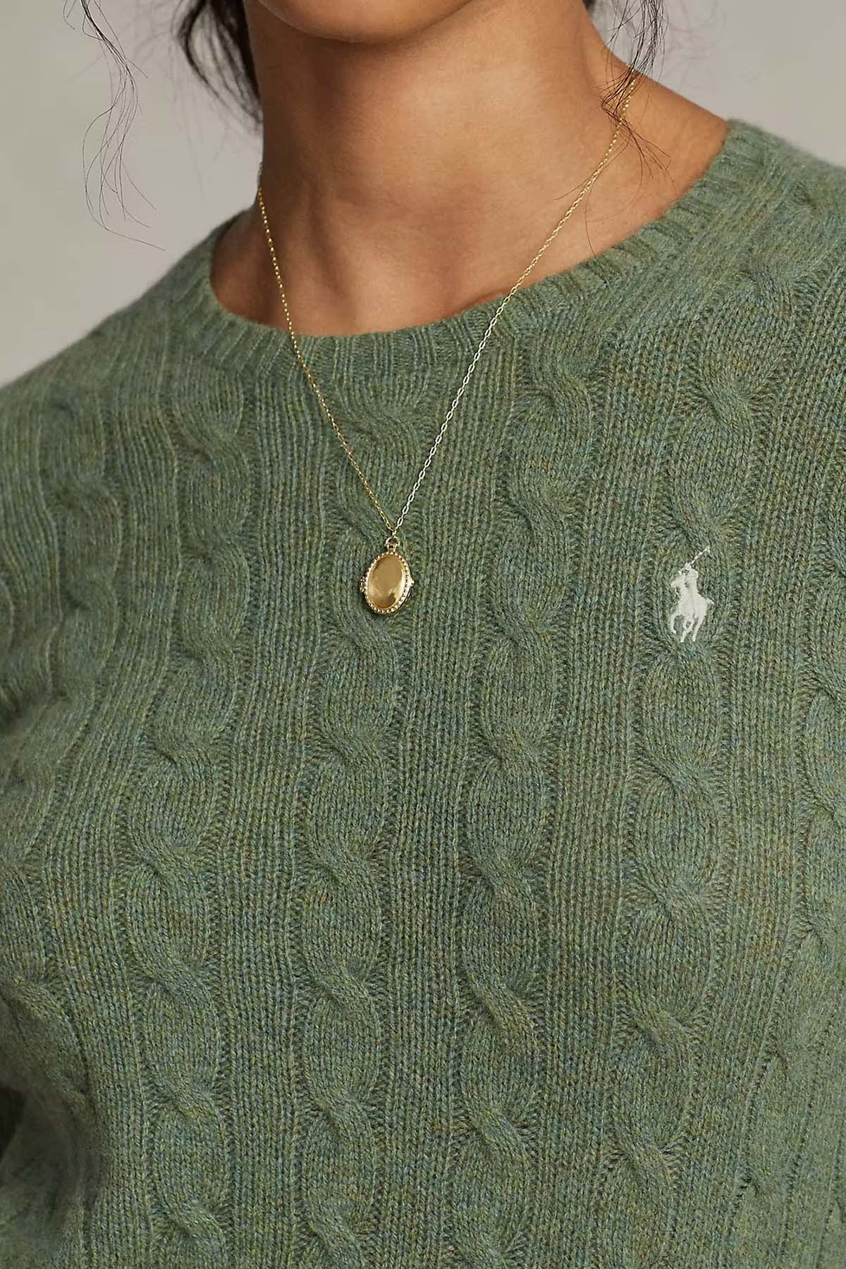 Polo Ralph Lauren Saç Örgü Kaşmirli Yün Triko-Libas Trendy Fashion Store