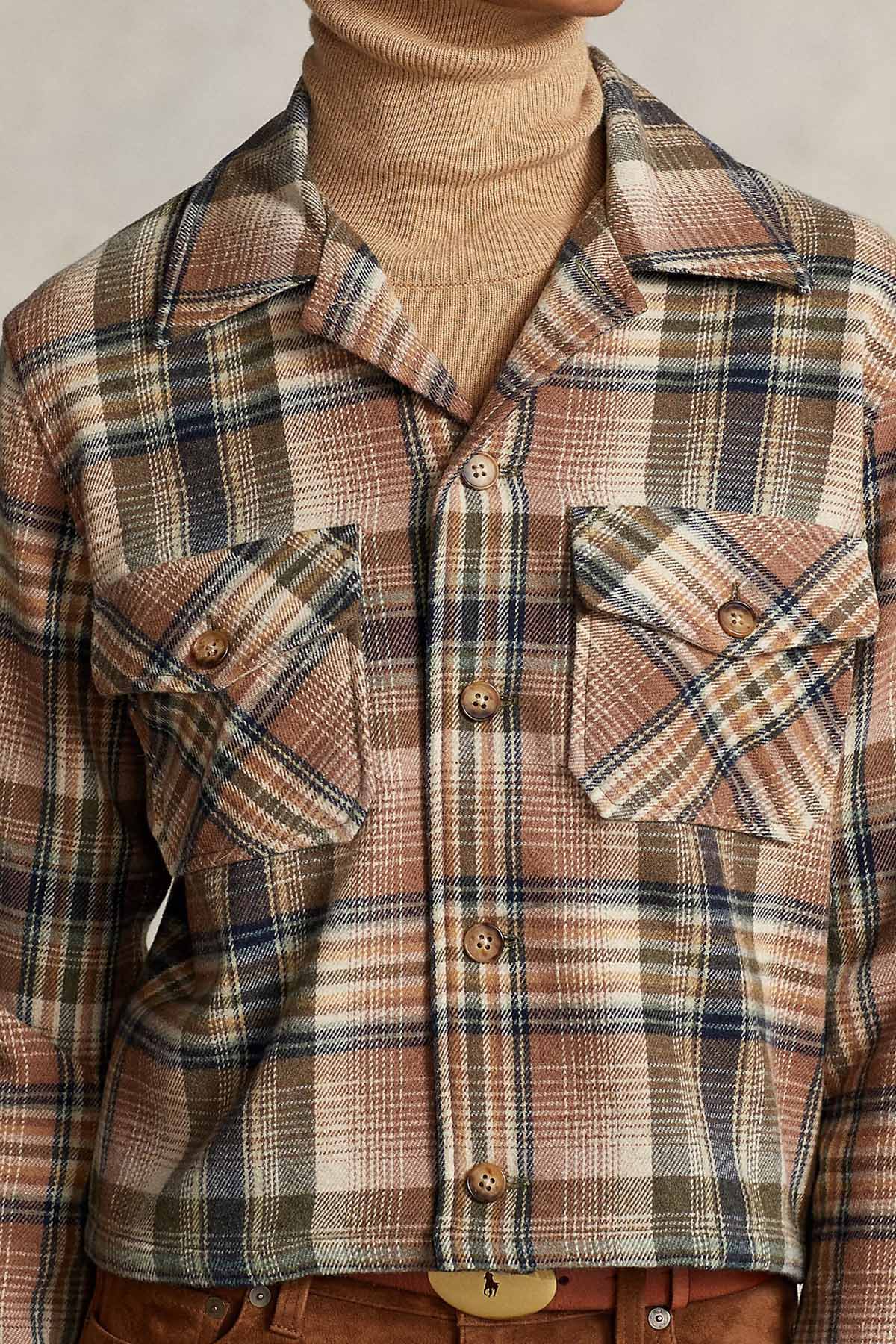 Polo Ralph Lauren Ekose Spor Cepli Yün Gömlek-Libas Trendy Fashion Store