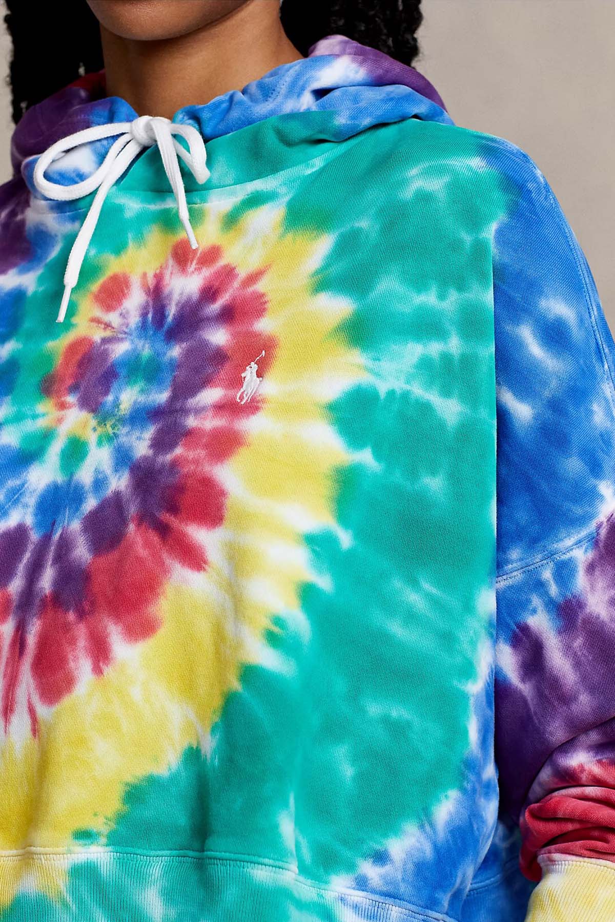 Polo Ralph Lauren Batik Desenli Crop Sweatshirt-Libas Trendy Fashion Store