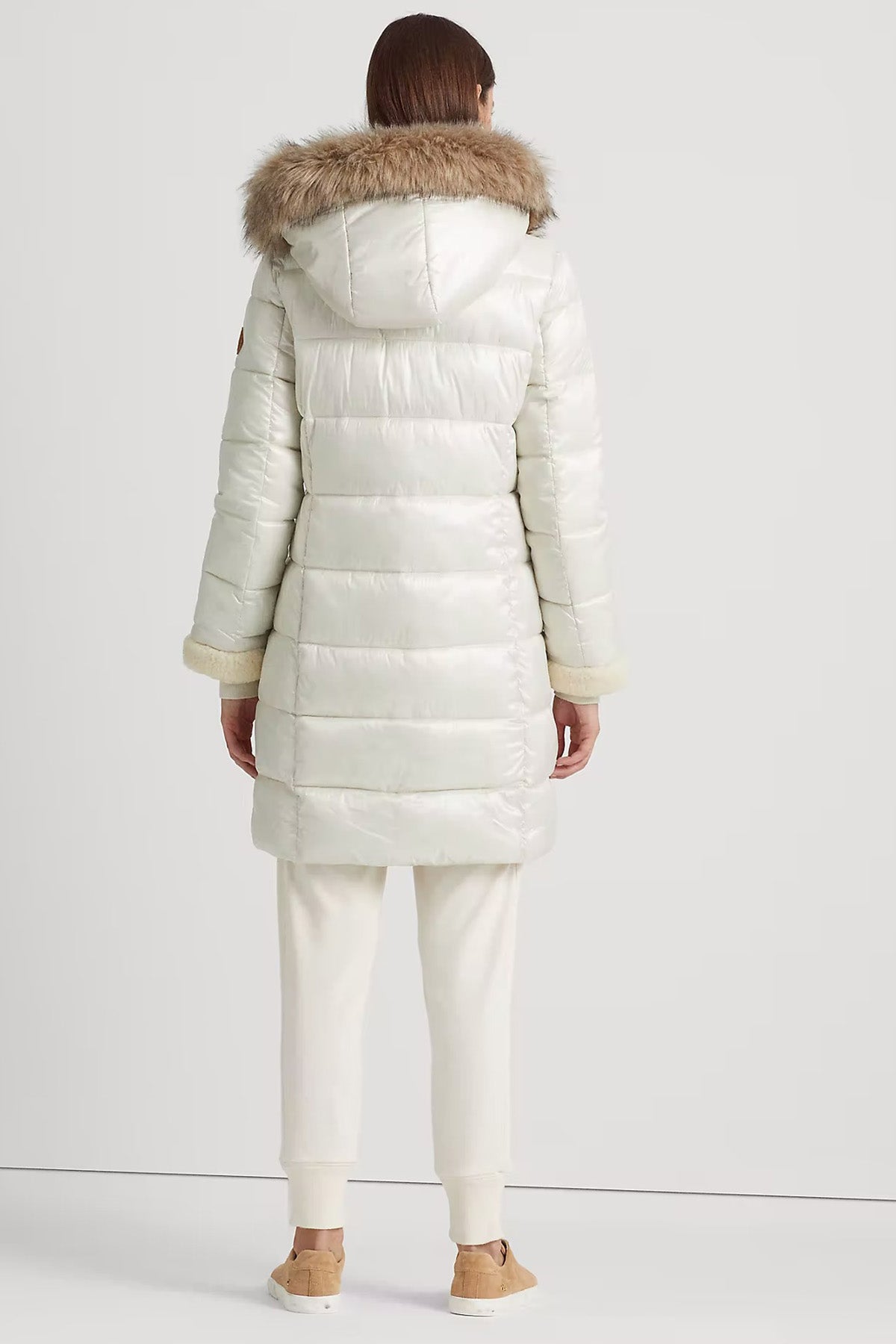 Polo Ralph Lauren Kürklü Kapüşonlu Puffer Mont-Libas Trendy Fashion Store