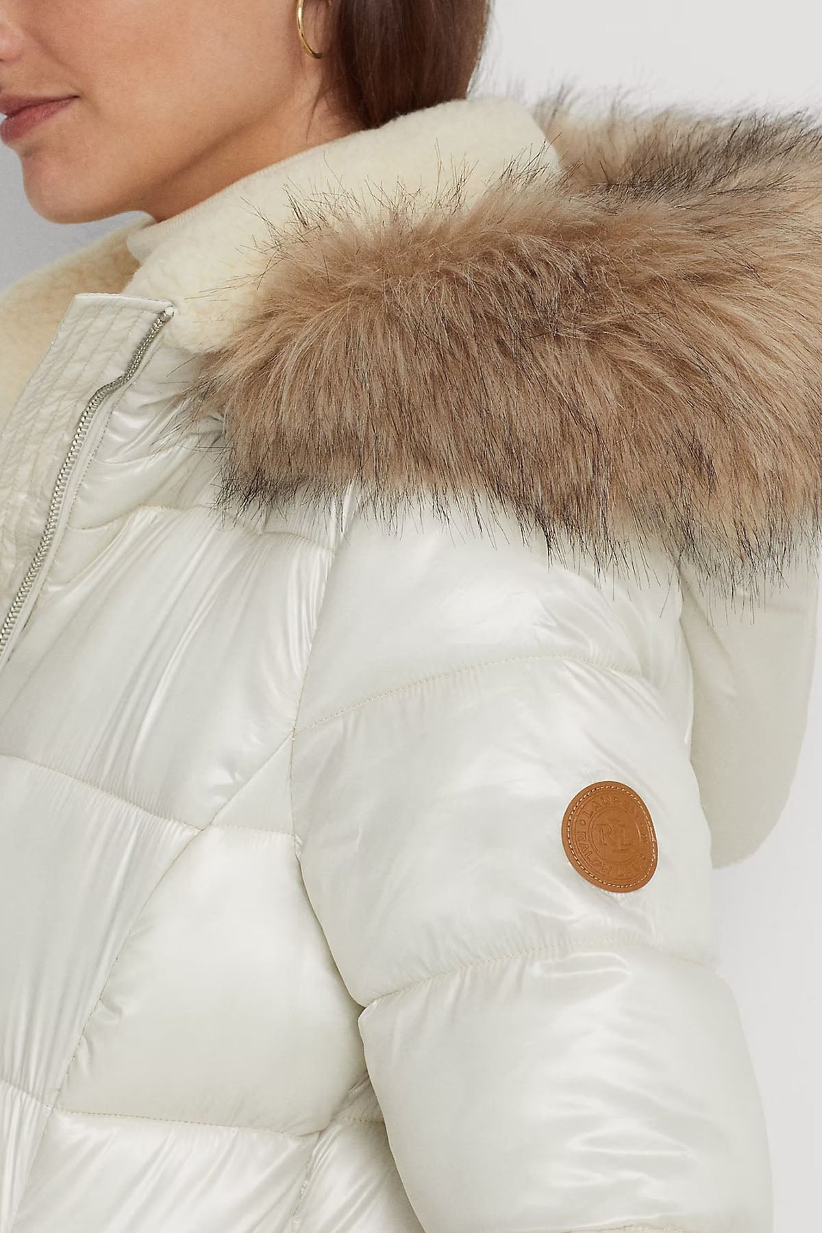 Polo Ralph Lauren Kürklü Kapüşonlu Puffer Mont-Libas Trendy Fashion Store