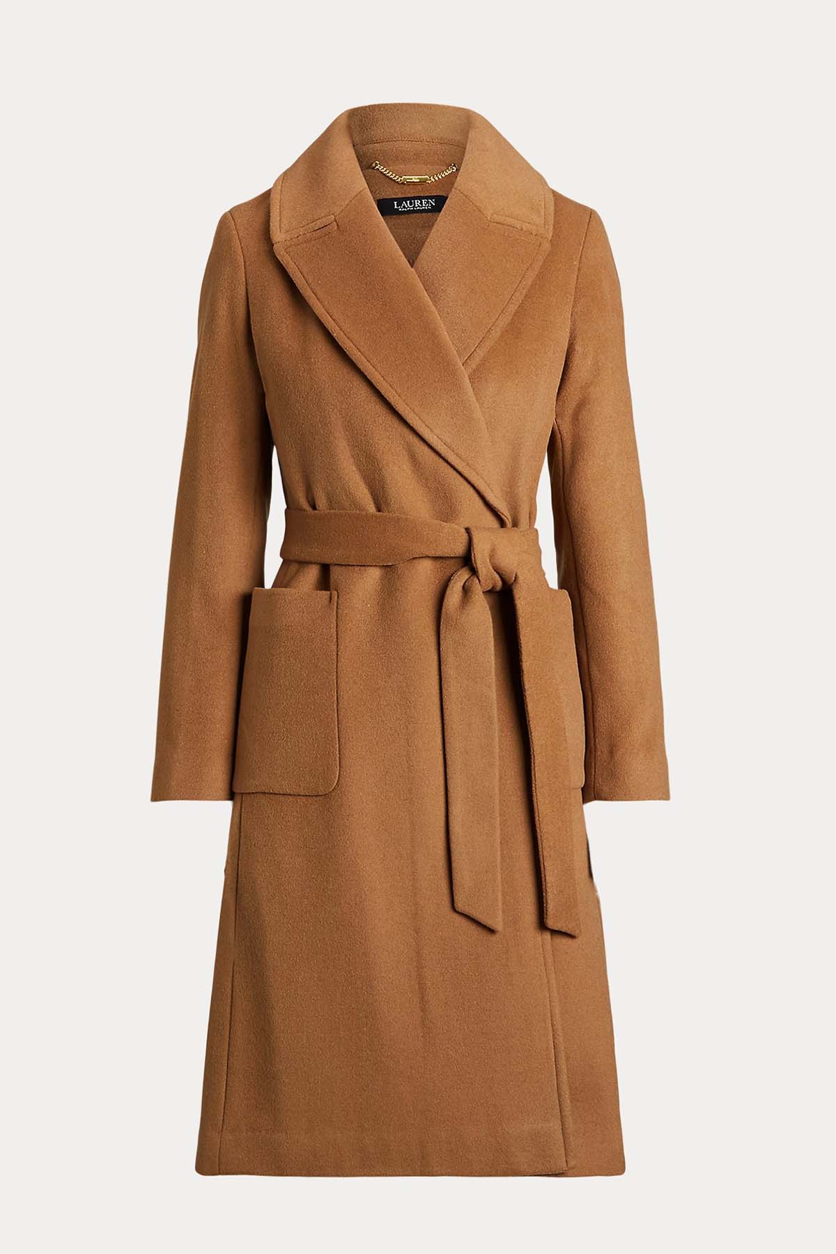 Polo Ralph Lauren Geniş Yaka Belden Kuşaklı Yün Kaban-Libas Trendy Fashion Store