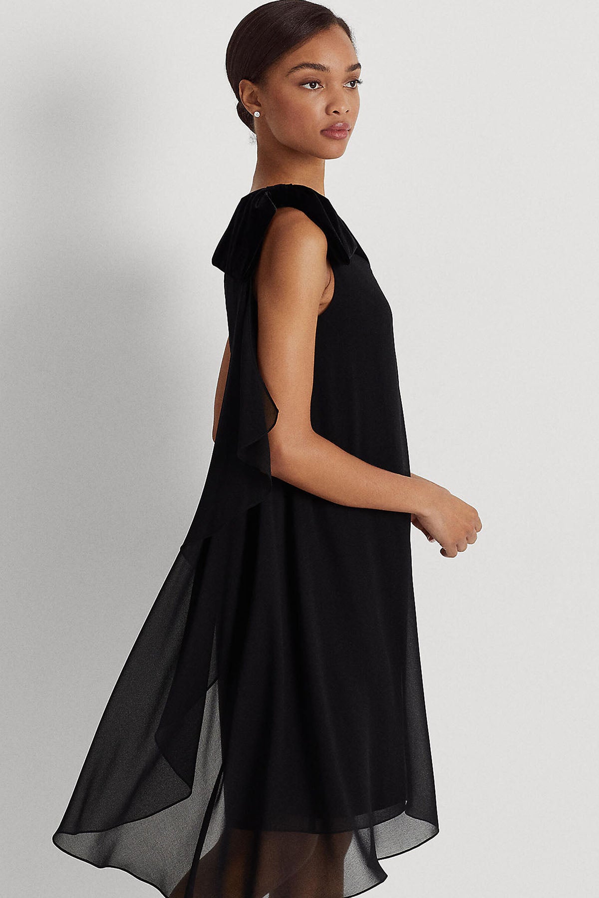 Polo Ralph Lauren Tül Detaylı Tek Omuz Dizüstü Abiye Elbise-Libas Trendy Fashion Store