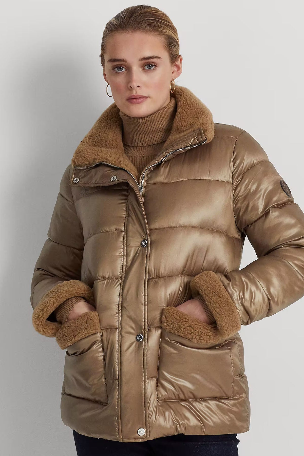Polo Ralph Lauren Kürk Detaylı Puffer Mont-Libas Trendy Fashion Store