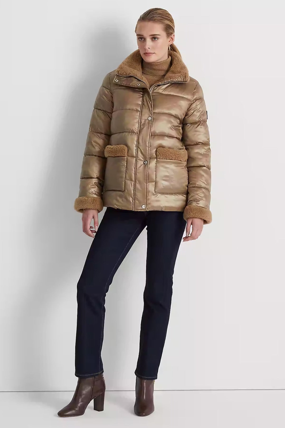 Polo Ralph Lauren Kürk Detaylı Puffer Mont-Libas Trendy Fashion Store