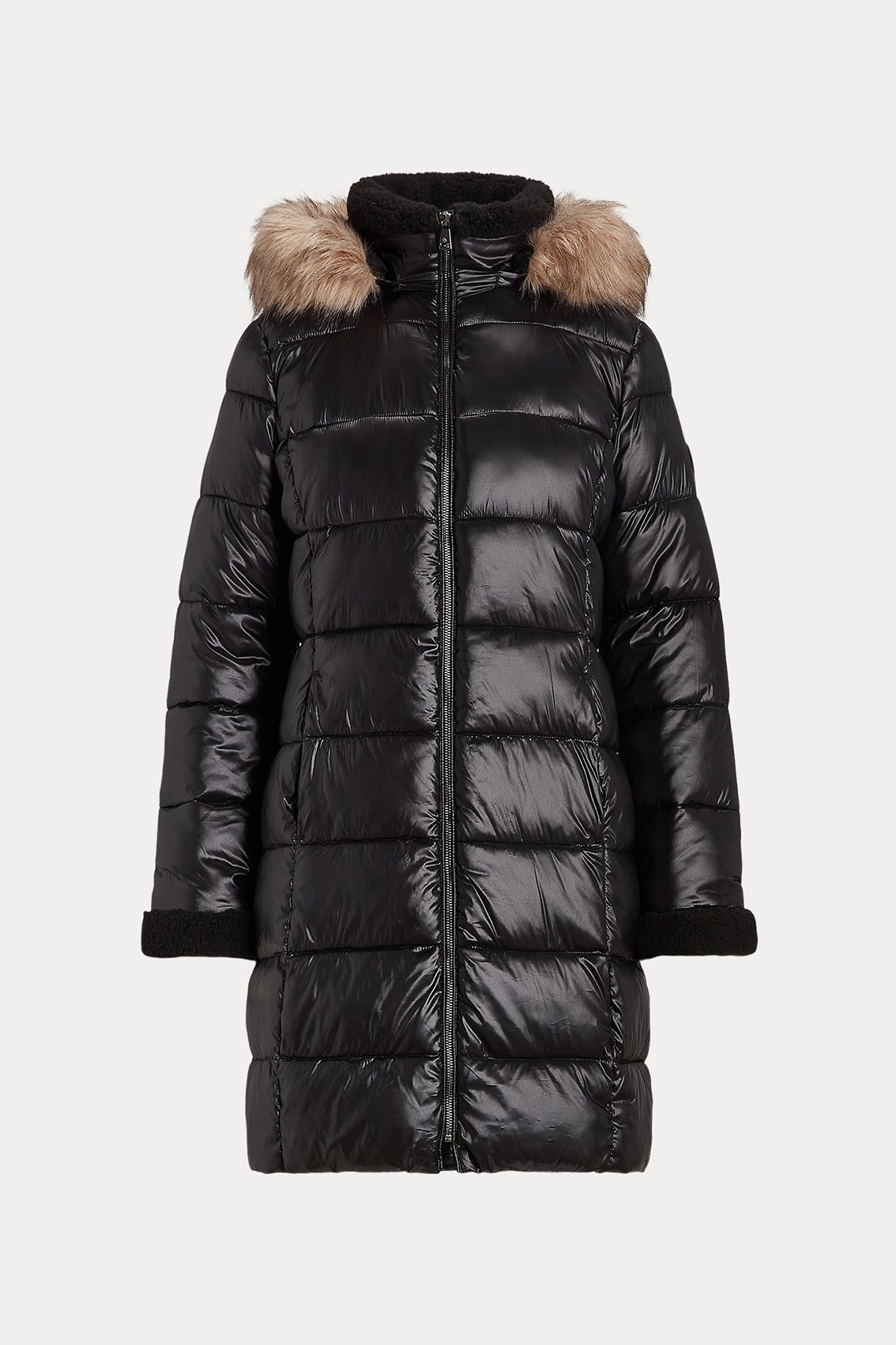 Polo Ralph Lauren Kürklü Kapüşonlu Puffer Mont-Libas Trendy Fashion Store