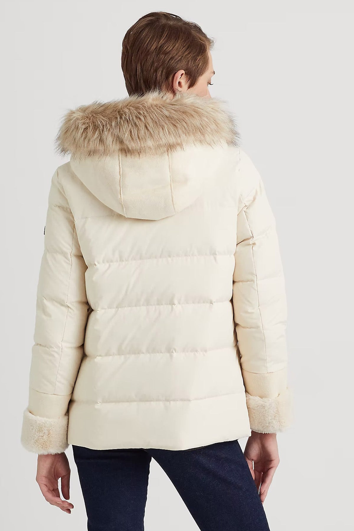 Polo Ralph Lauren Kürklü Kapüşonlu Puffer Mont-Libas Trendy Fashion Store