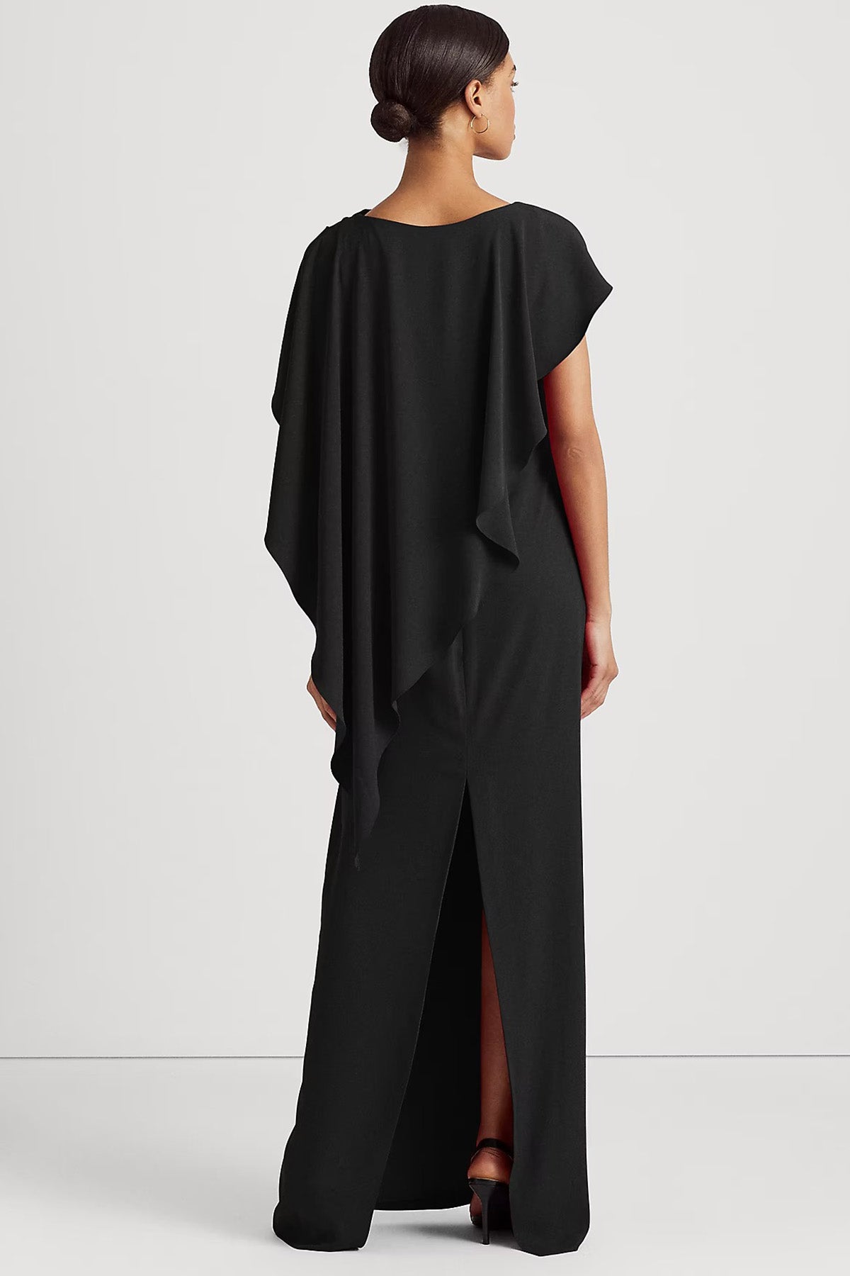 Polo Ralph Lauren Şal Pelerin Detaylı Maxi Abiye Elbise-Libas Trendy Fashion Store