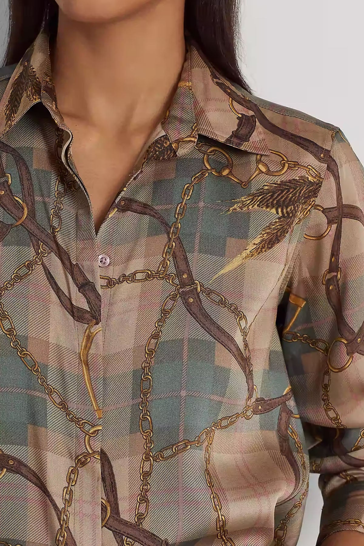 Polo Ralph Lauren Ekose Binici Temalı Gömlek-Libas Trendy Fashion Store