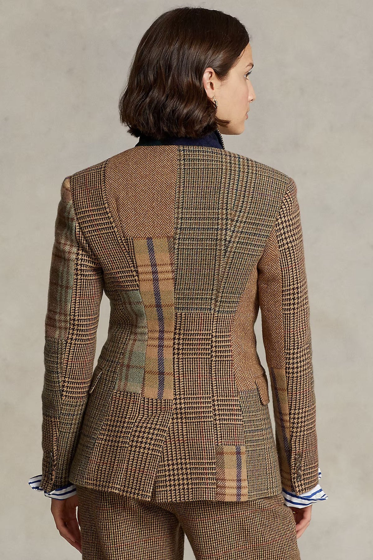 Polo Ralph Lauren Balıksırtı Ekose Desenli Yün Ceket-Libas Trendy Fashion Store