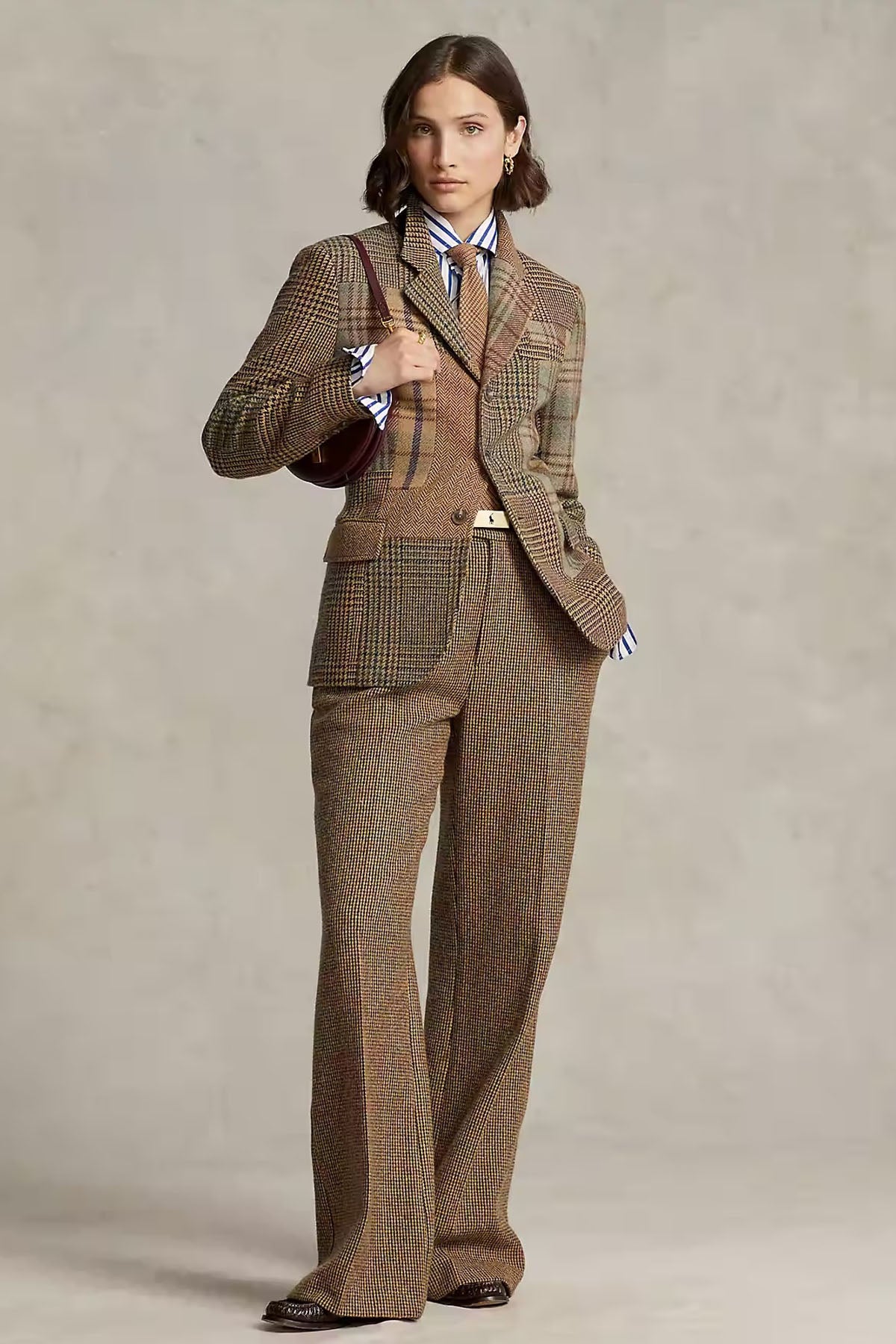 Polo Ralph Lauren Balıksırtı Ekose Desenli Yün Ceket-Libas Trendy Fashion Store