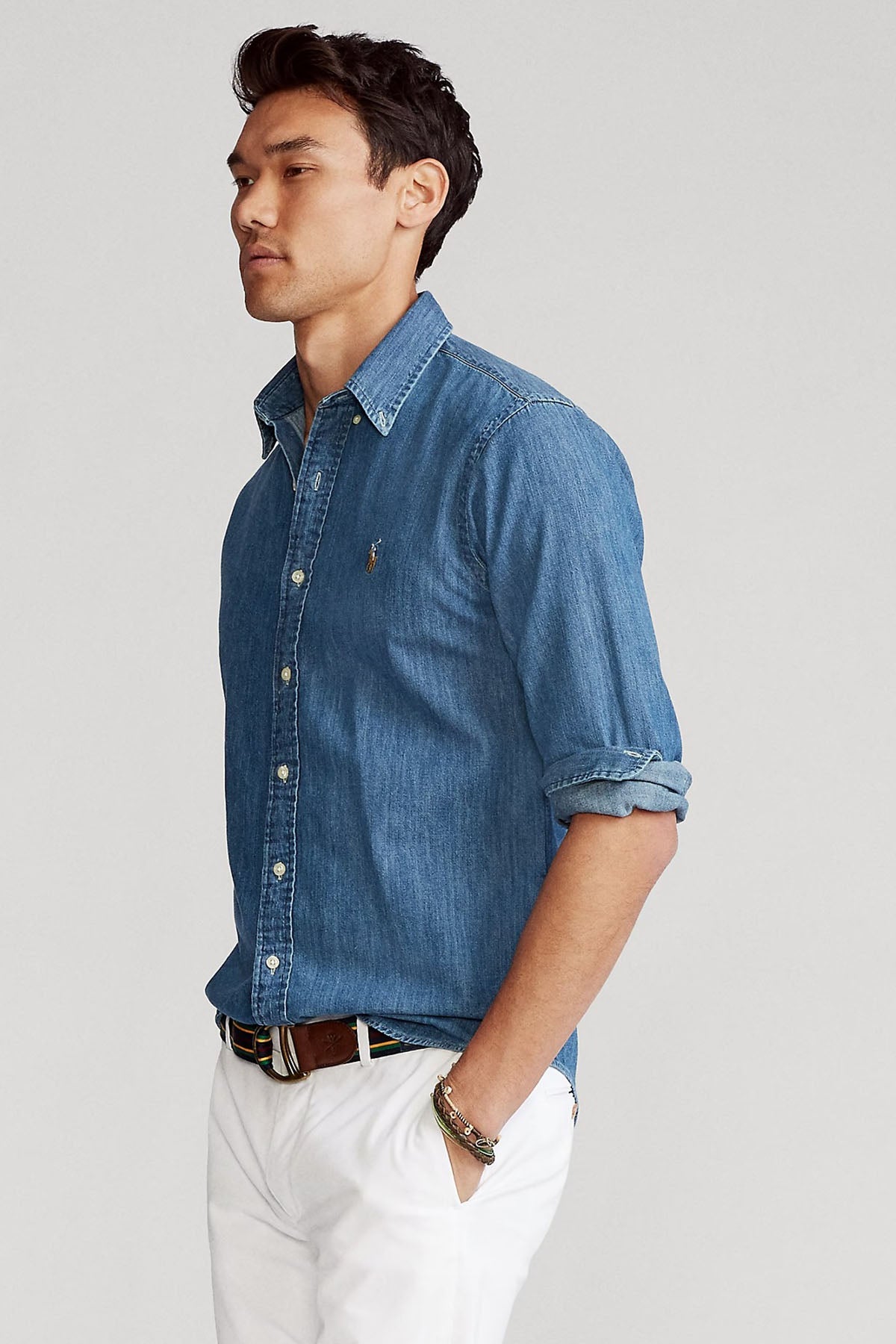 Polo Ralph Lauren Custom Fit Denim Gömlek-Libas Trendy Fashion Store