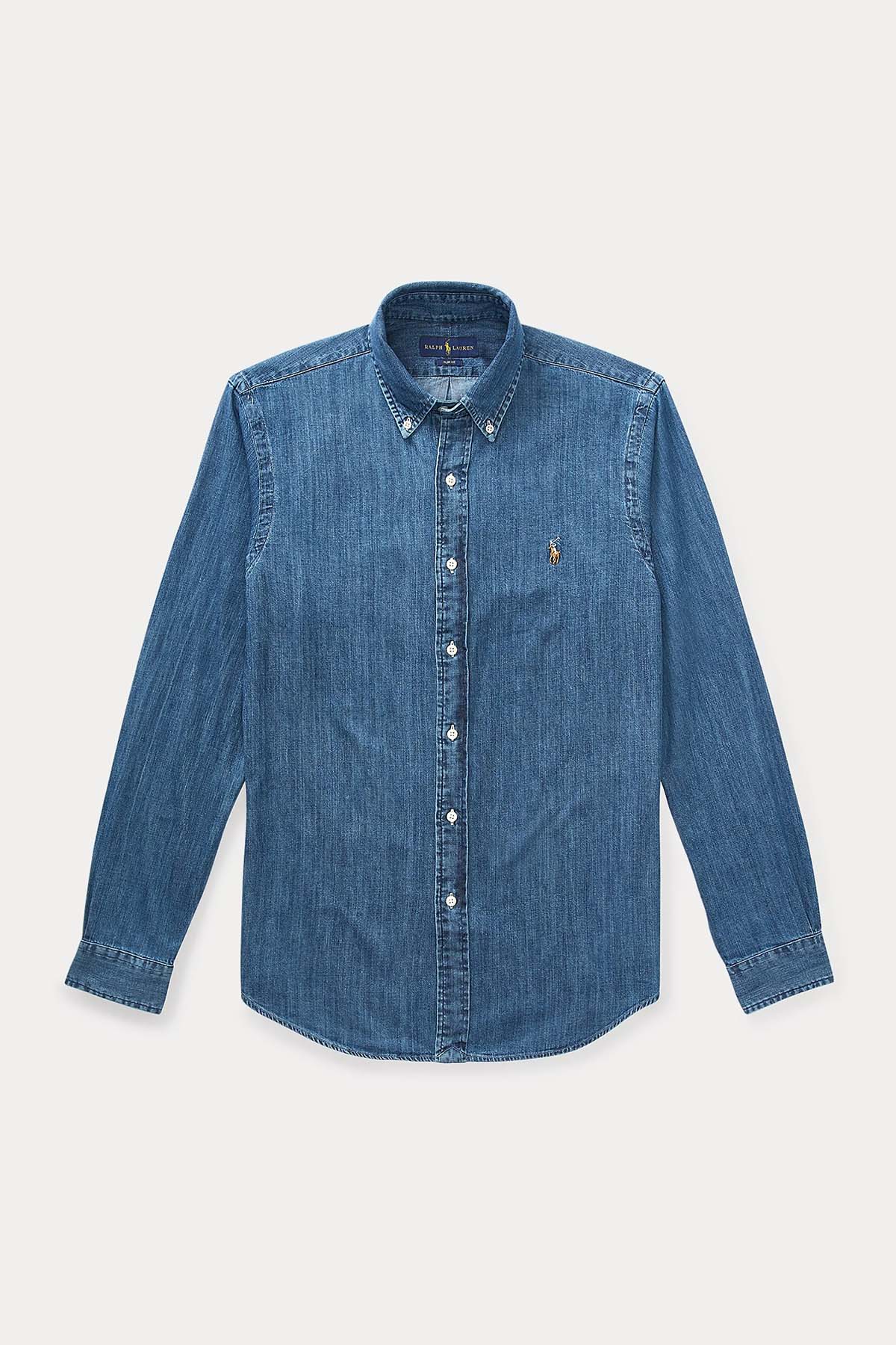 Polo Ralph Lauren Slim Fit Denim Gömlek-Libas Trendy Fashion Store