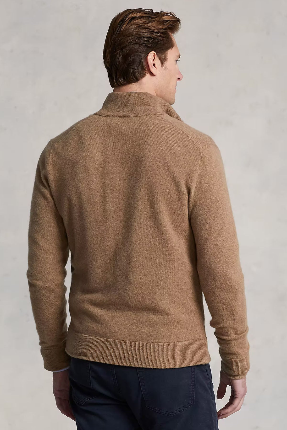 Polo Ralph Lauren Dik Yaka Yün Triko Ceket-Libas Trendy Fashion Store