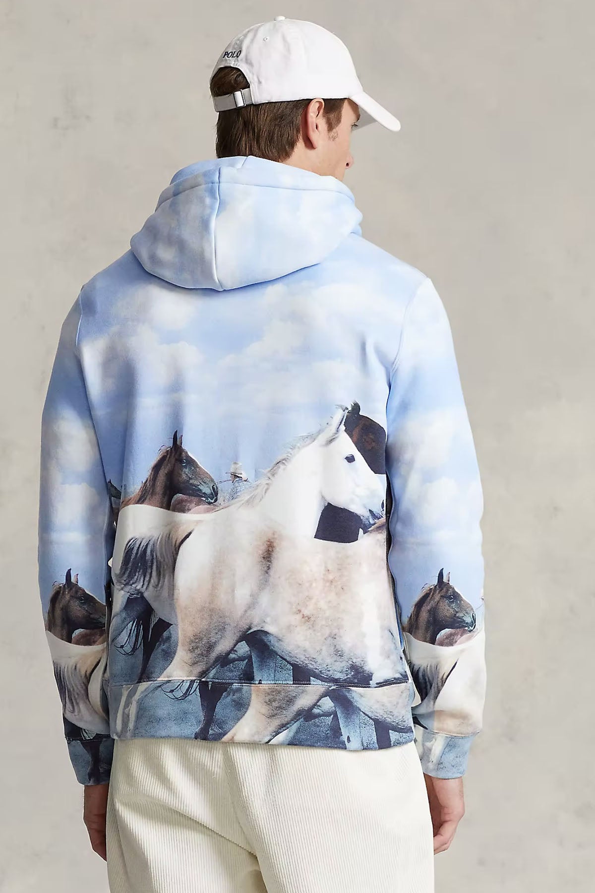 Polo Ralph Lauren Polo Sport Horses Baskılı Kapüşonlu Sweatshirt-Libas Trendy Fashion Store